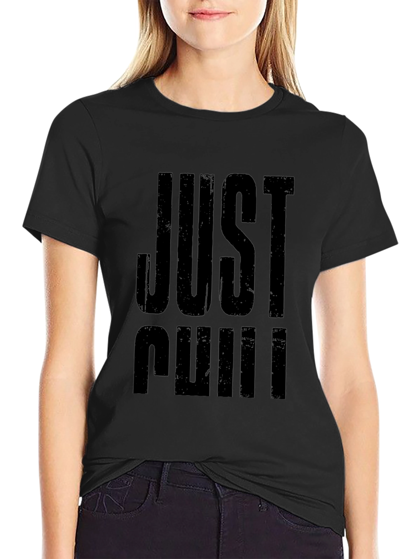 Just Chill Black Graphic T-Shirt