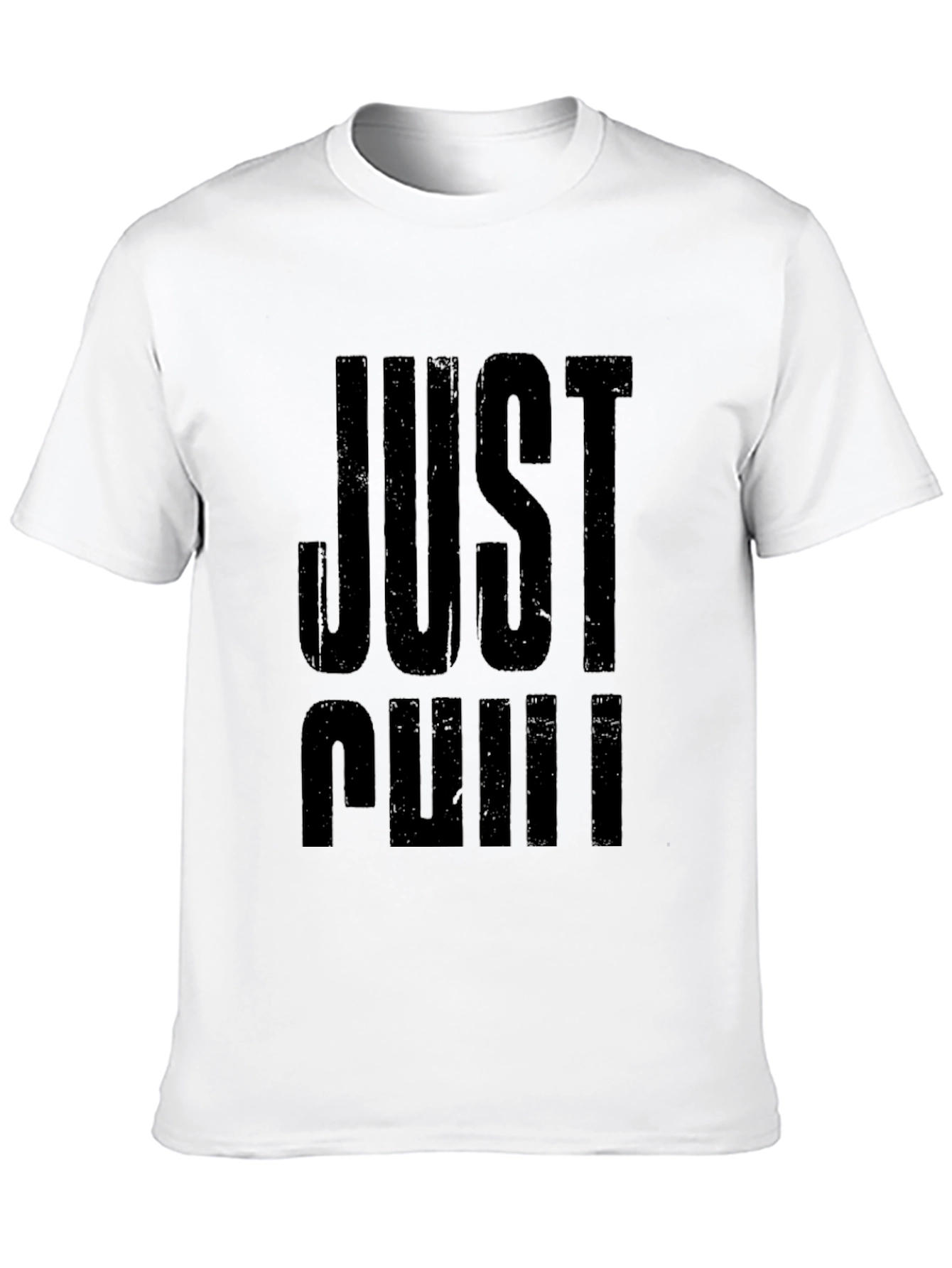 Just Chill Black Graphic T-Shirt