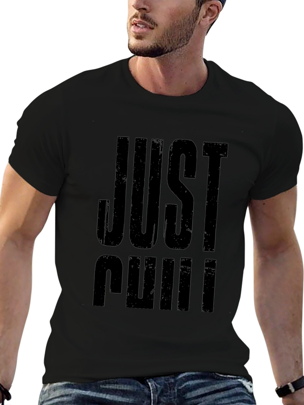 Just Chill Black Graphic T-Shirt