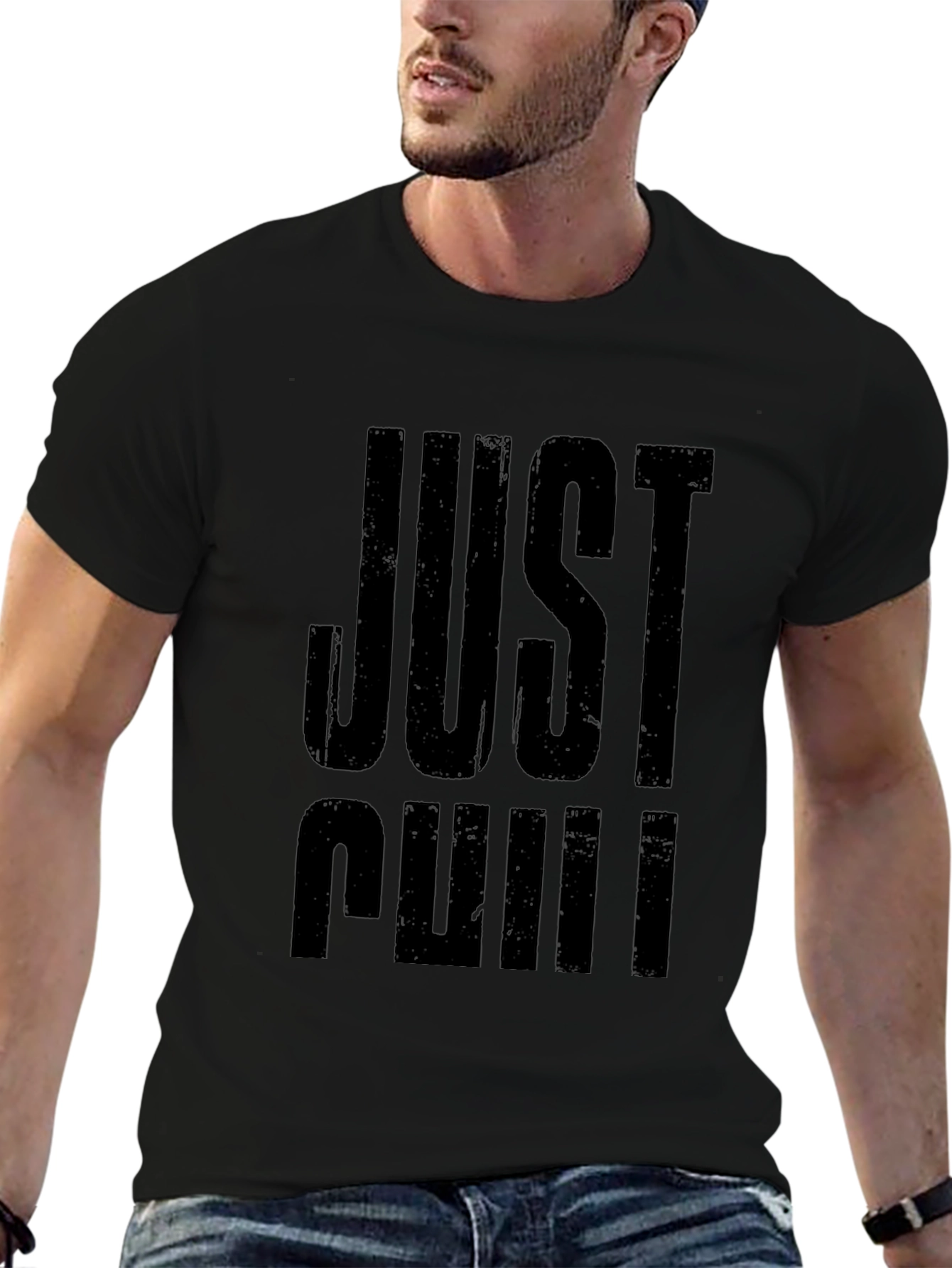 Just Chill Black Graphic T-Shirt