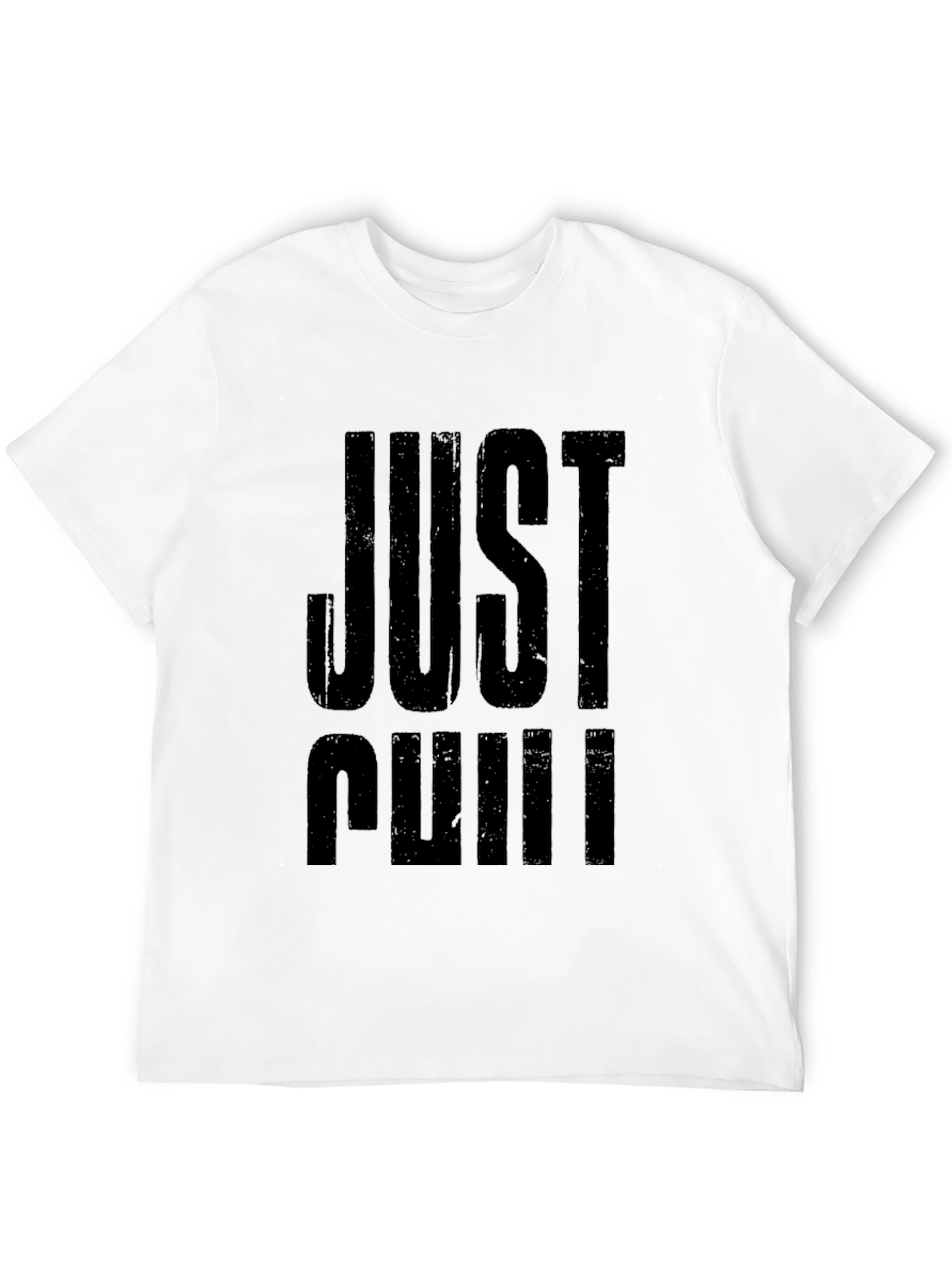 Just Chill Black Graphic T-Shirt