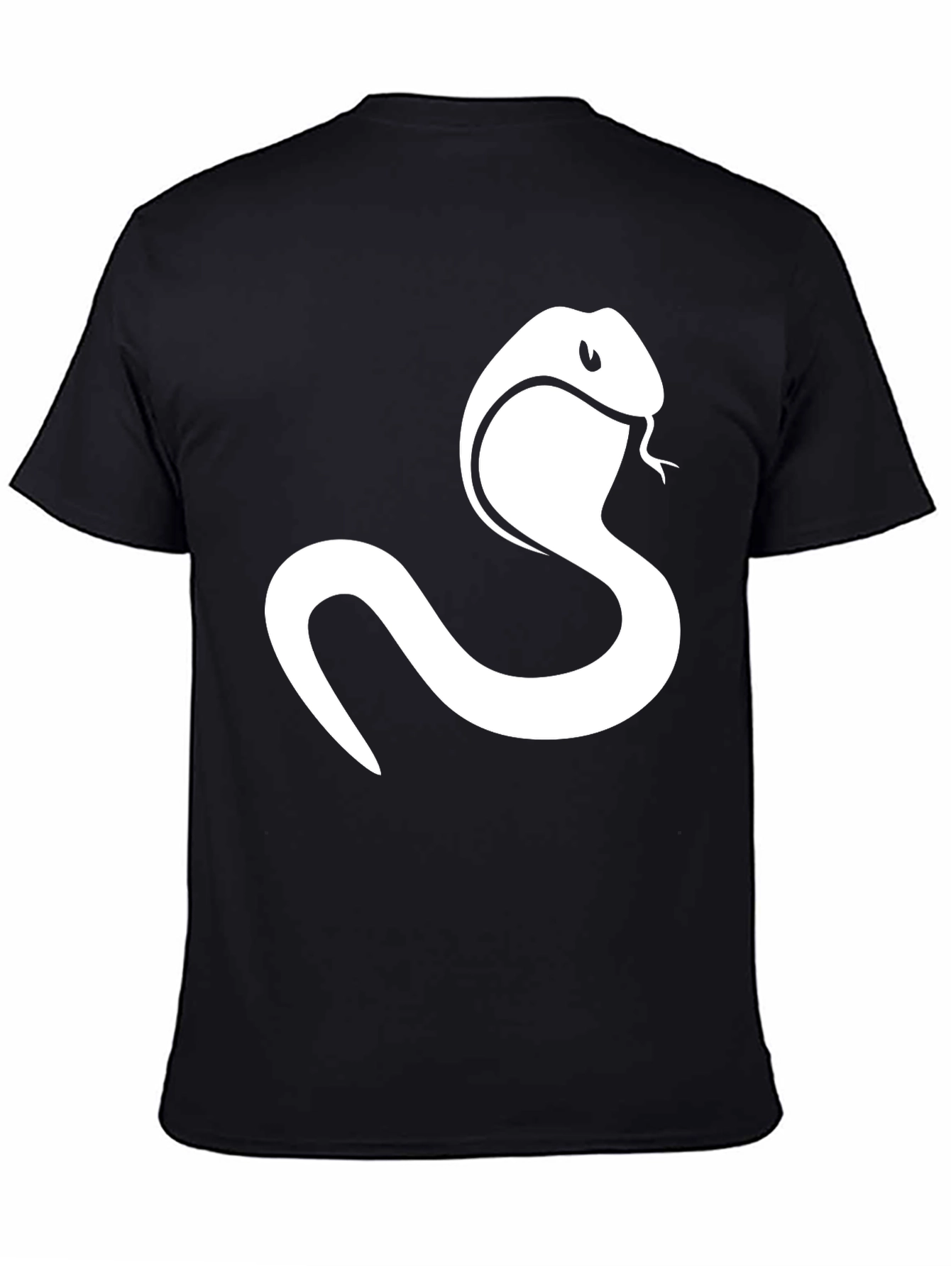 Cobra T-Shirt - Mens Black Tee with Snake Design