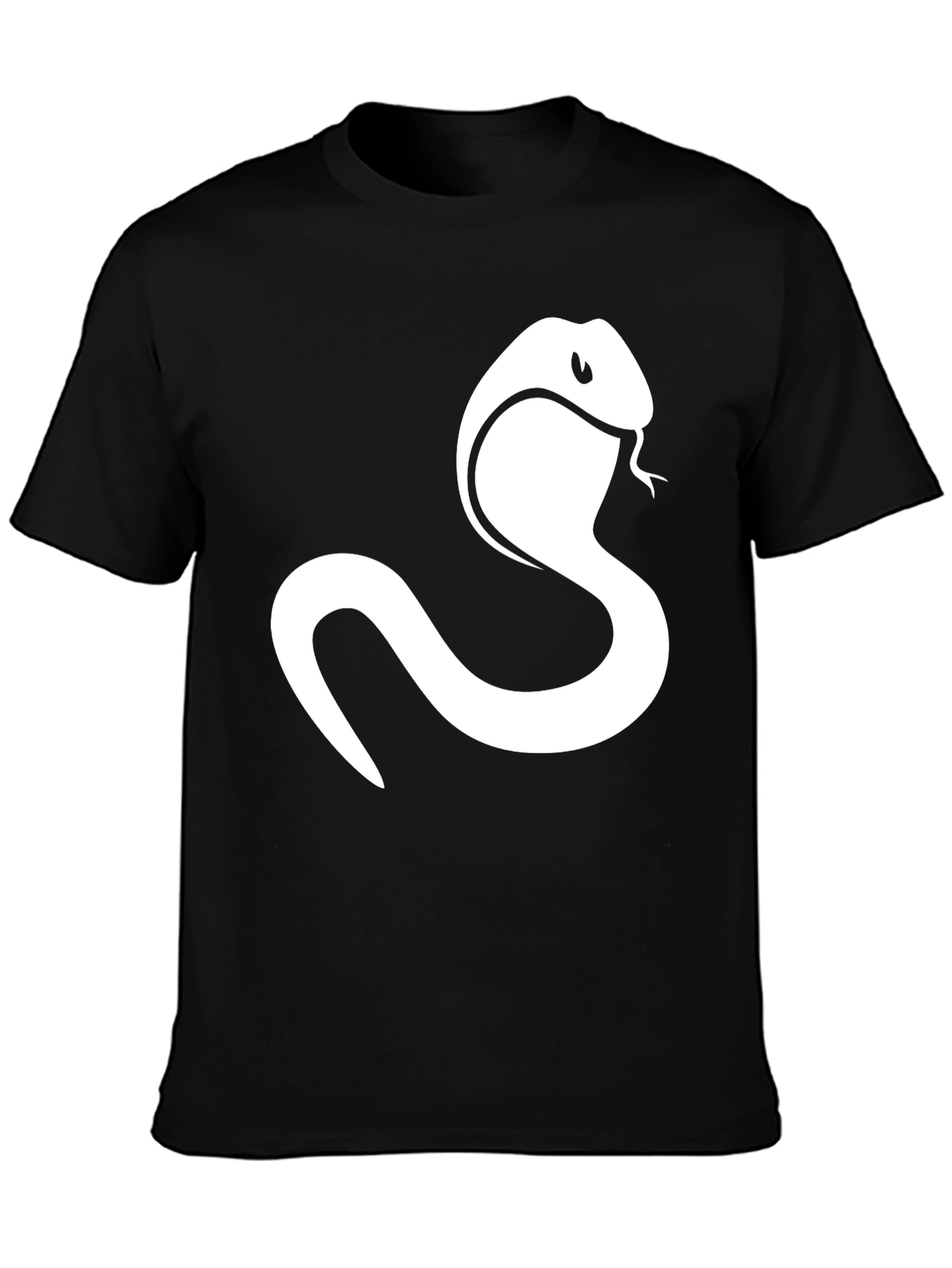 Cobra T-Shirt - Mens Black Tee with Snake Design