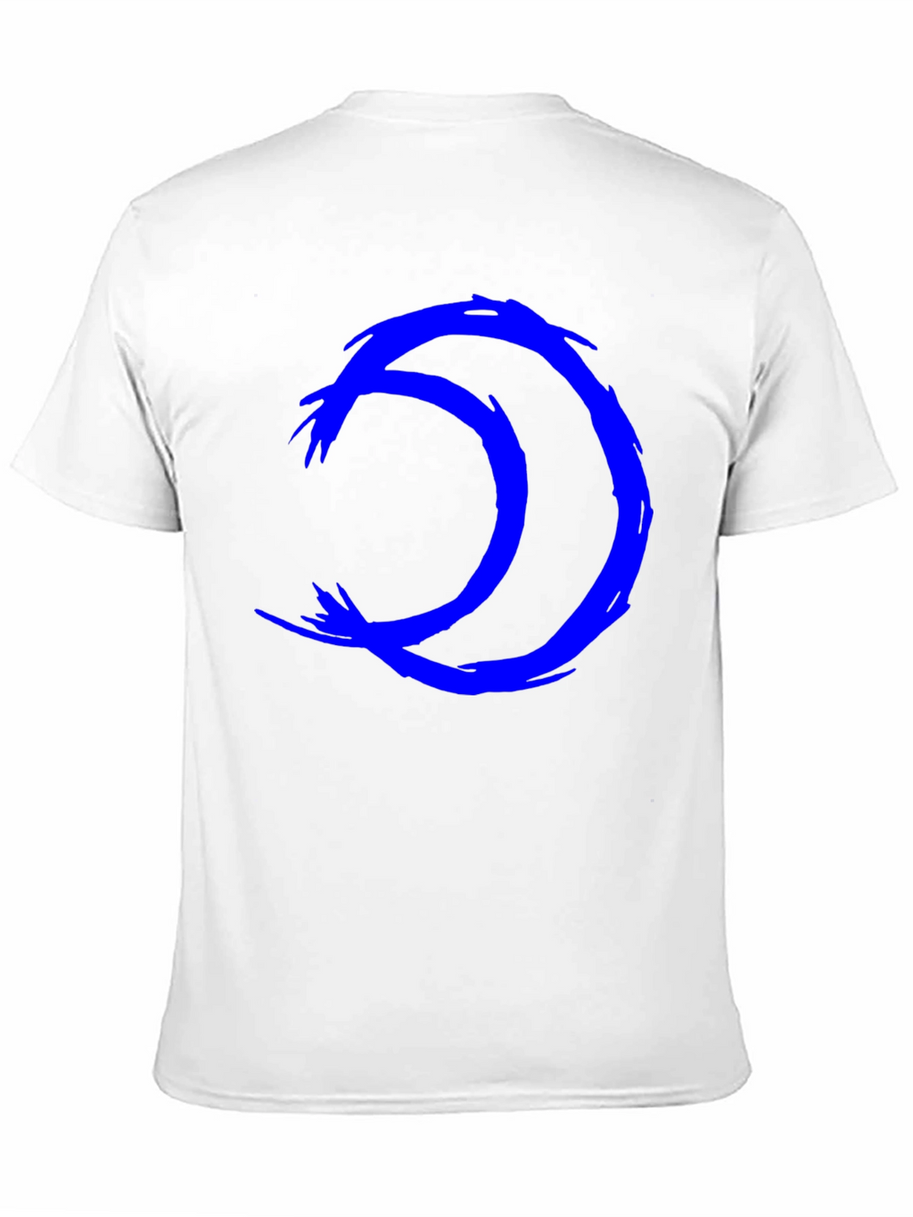 Abstract Blue Symbol Black T-Shirt