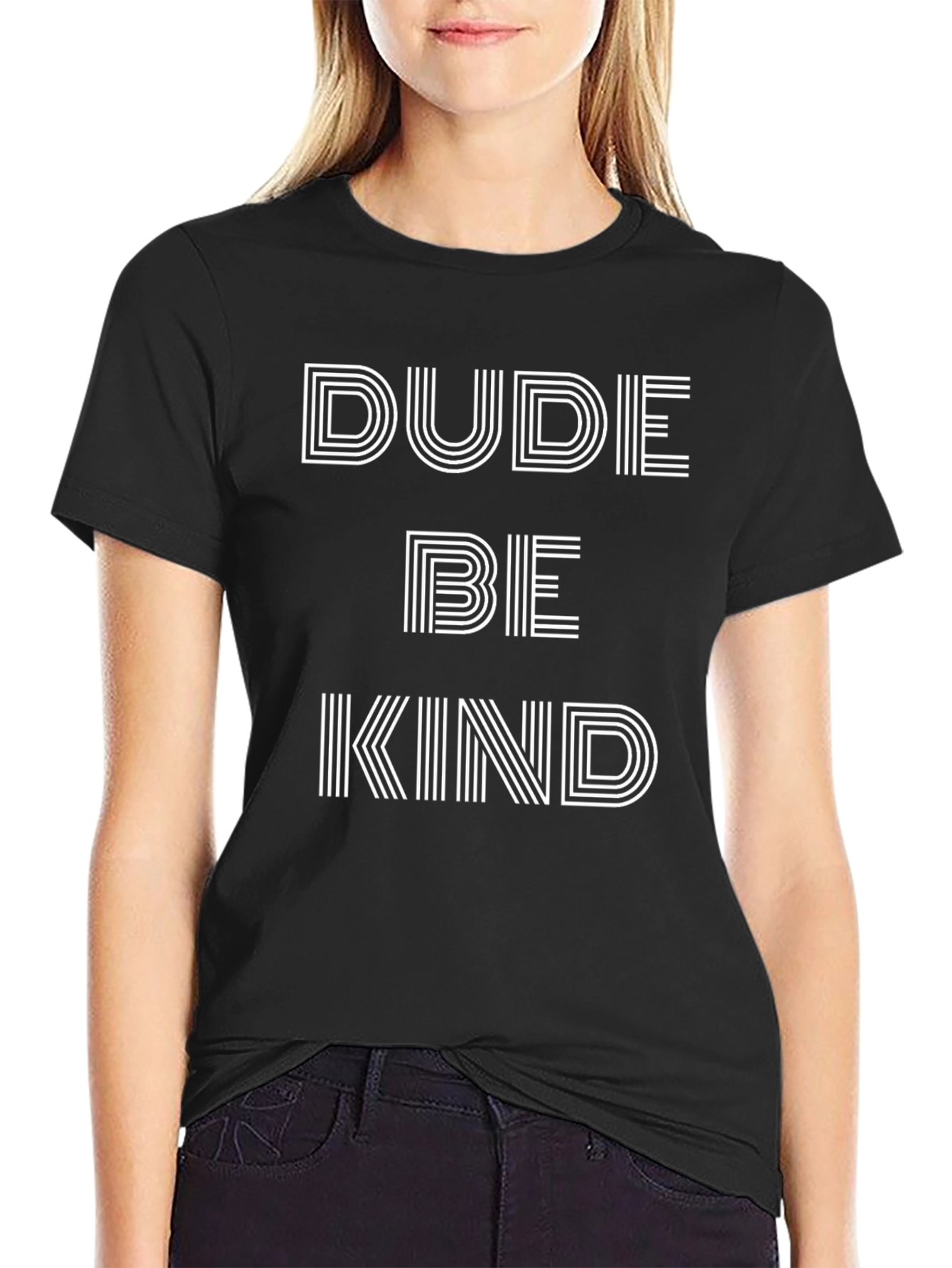 Dude Be Kind Graphic Tee - Black T-Shirt