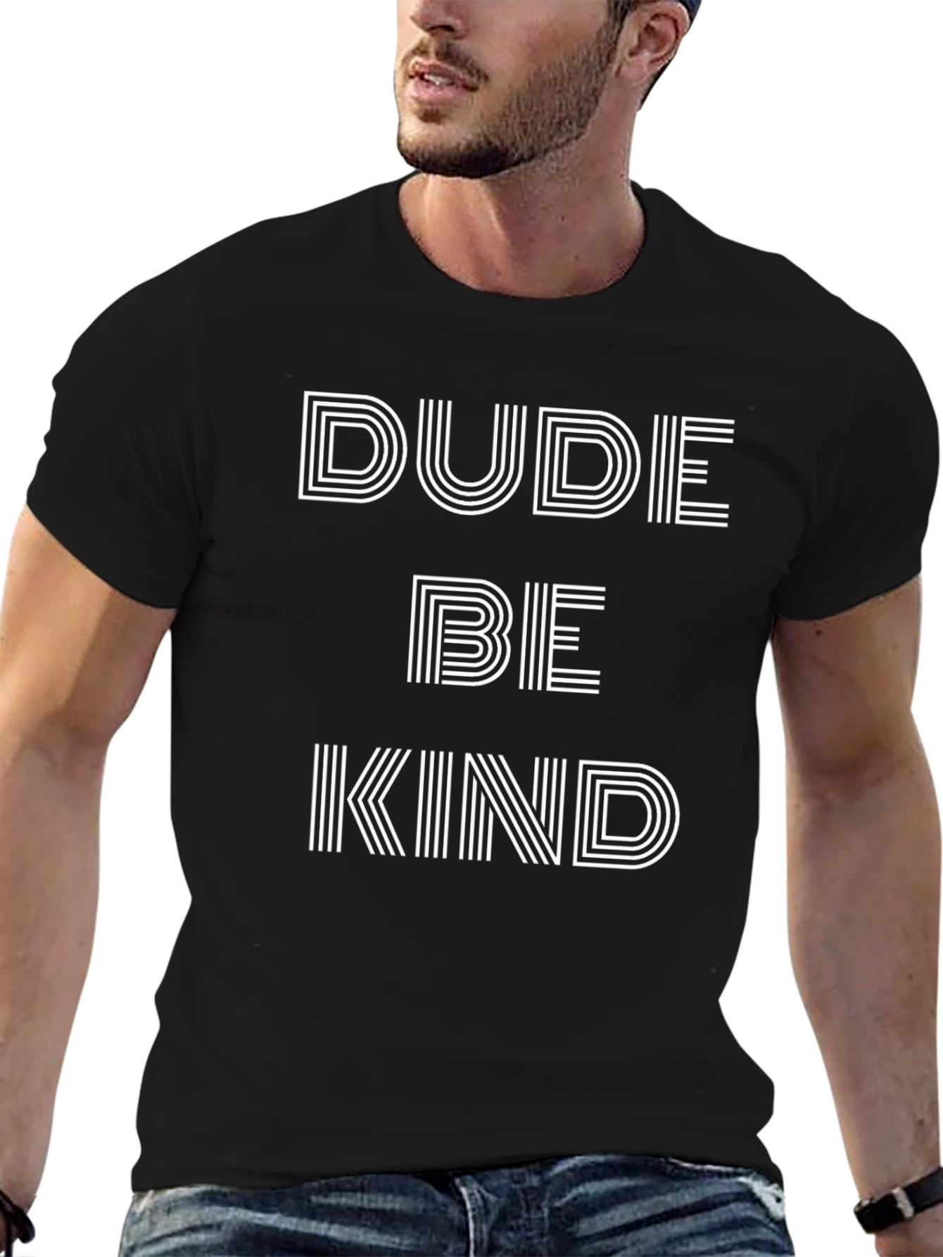 Dude Be Kind Graphic Tee - Black T-Shirt
