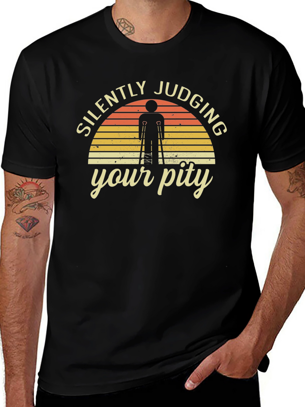 Silently Judging Your Pity Graphic T-Shirt