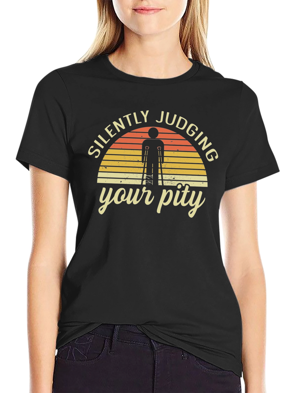 Silently Judging Your Pity Graphic T-Shirt