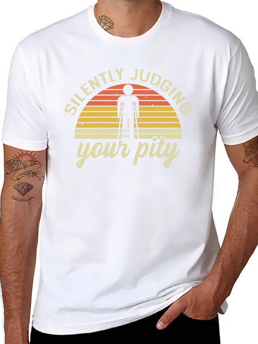 Silently Judging Your Pity Graphic T-Shirt