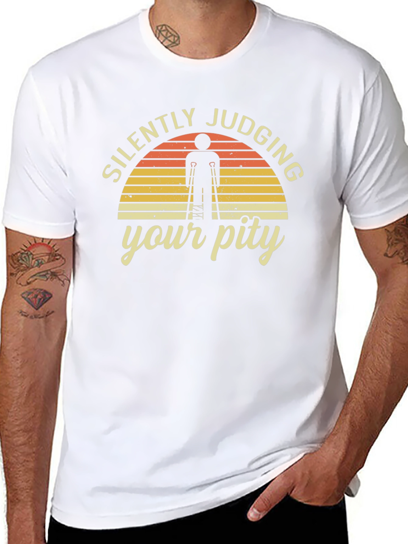 Silently Judging Your Pity Graphic T-Shirt
