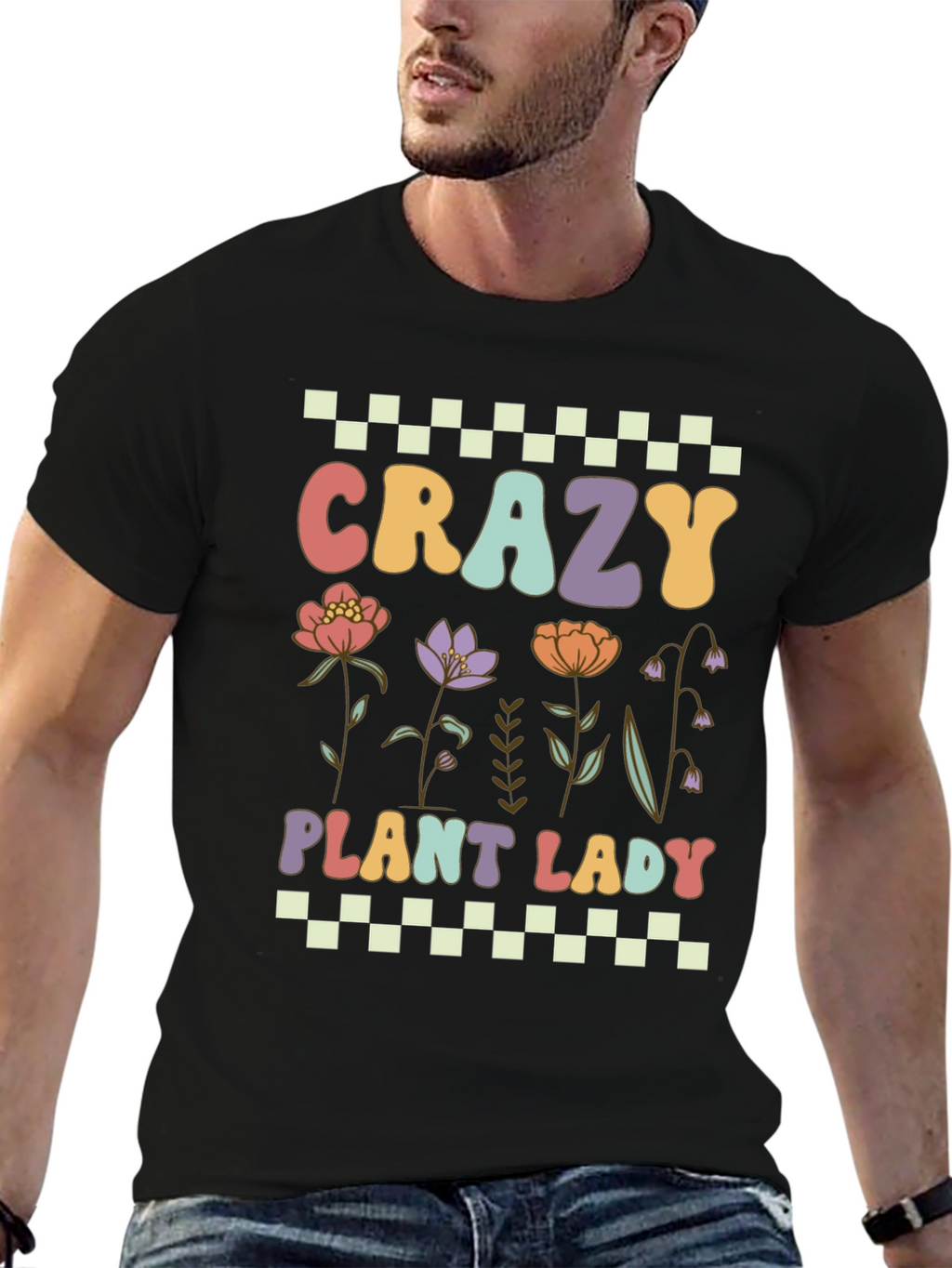 Crazy Plant Lady T-Shirt: Floral Design
