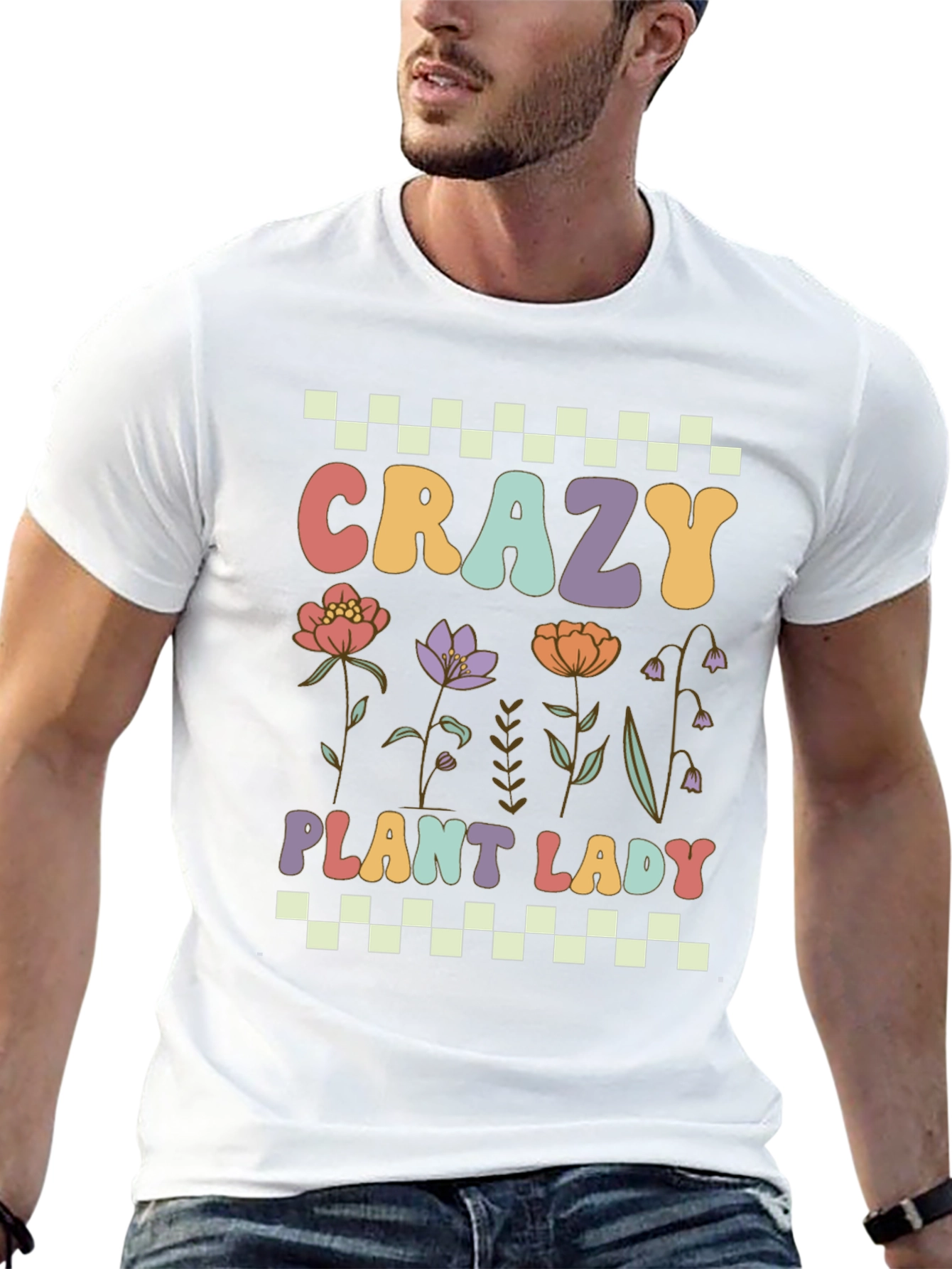 Crazy Plant Lady T-Shirt: Floral Design
