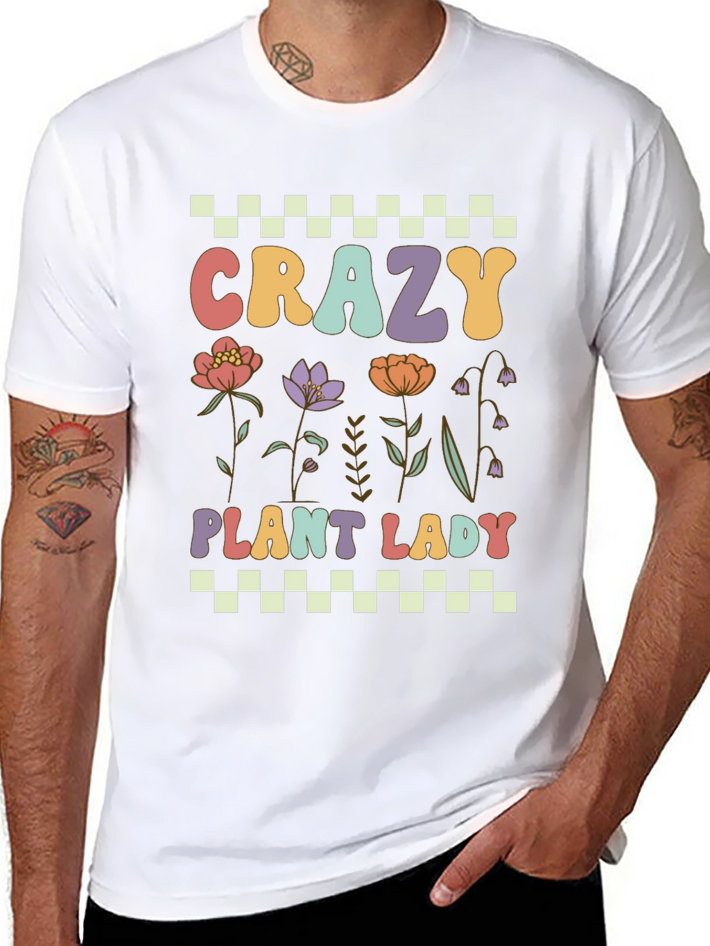 Crazy Plant Lady T-Shirt: Floral Design