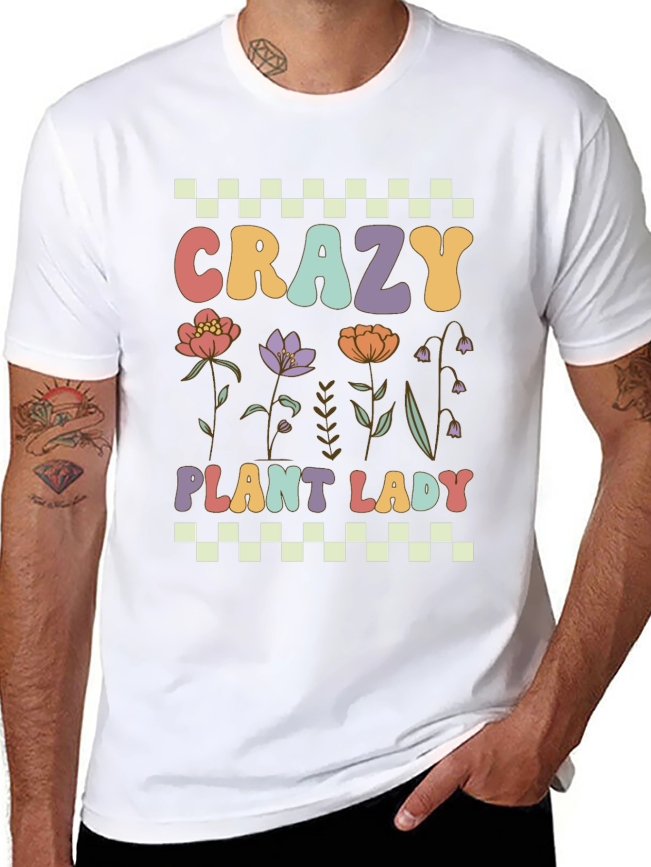 Crazy Plant Lady T-Shirt: Floral Design