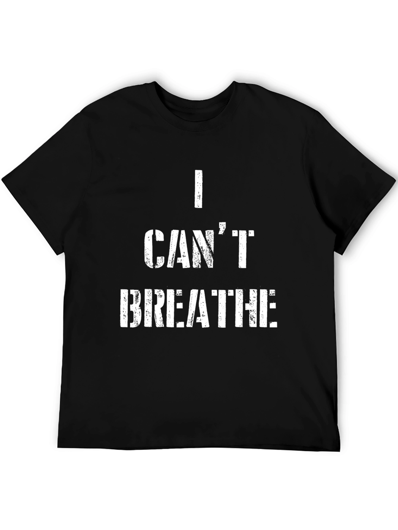 I Cant Breathe Graphic Tee - Black Short Sleeve