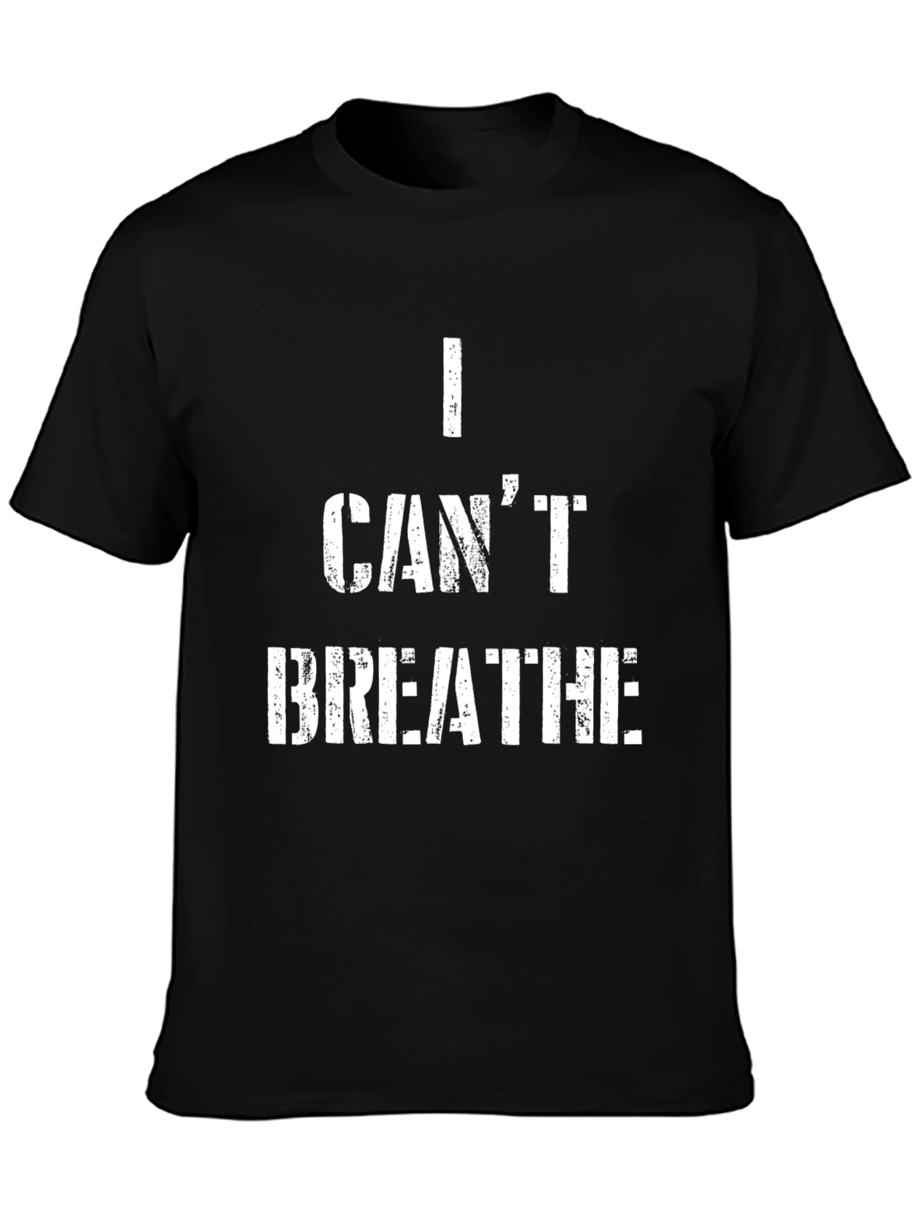 I Cant Breathe Graphic Tee - Black Short Sleeve