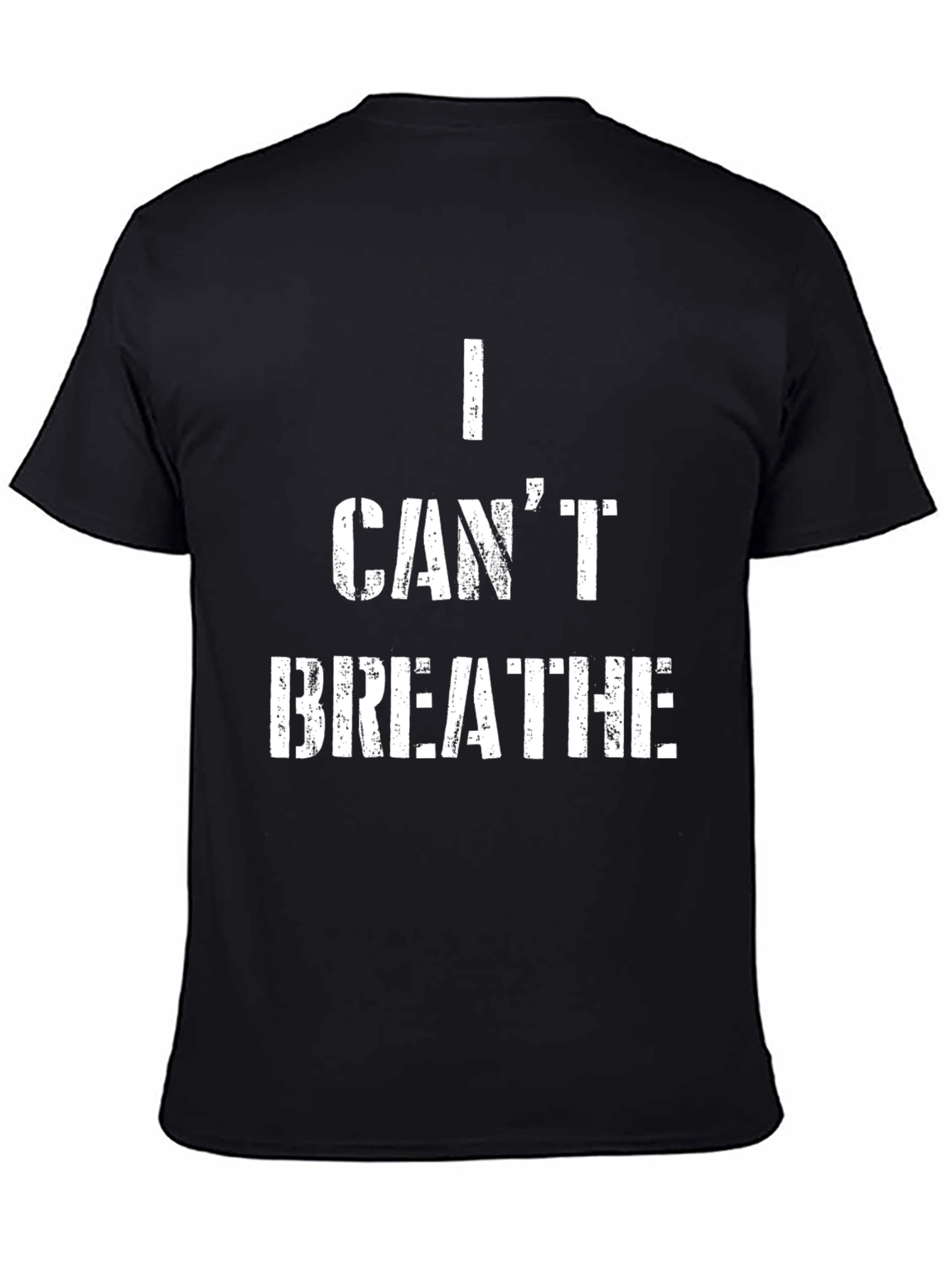 I Cant Breathe Graphic Tee - Black Short Sleeve