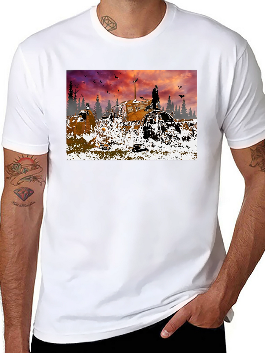 Apocalyptic Tractor T-Shirt