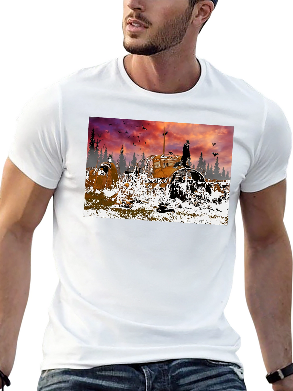 Apocalyptic Tractor T-Shirt