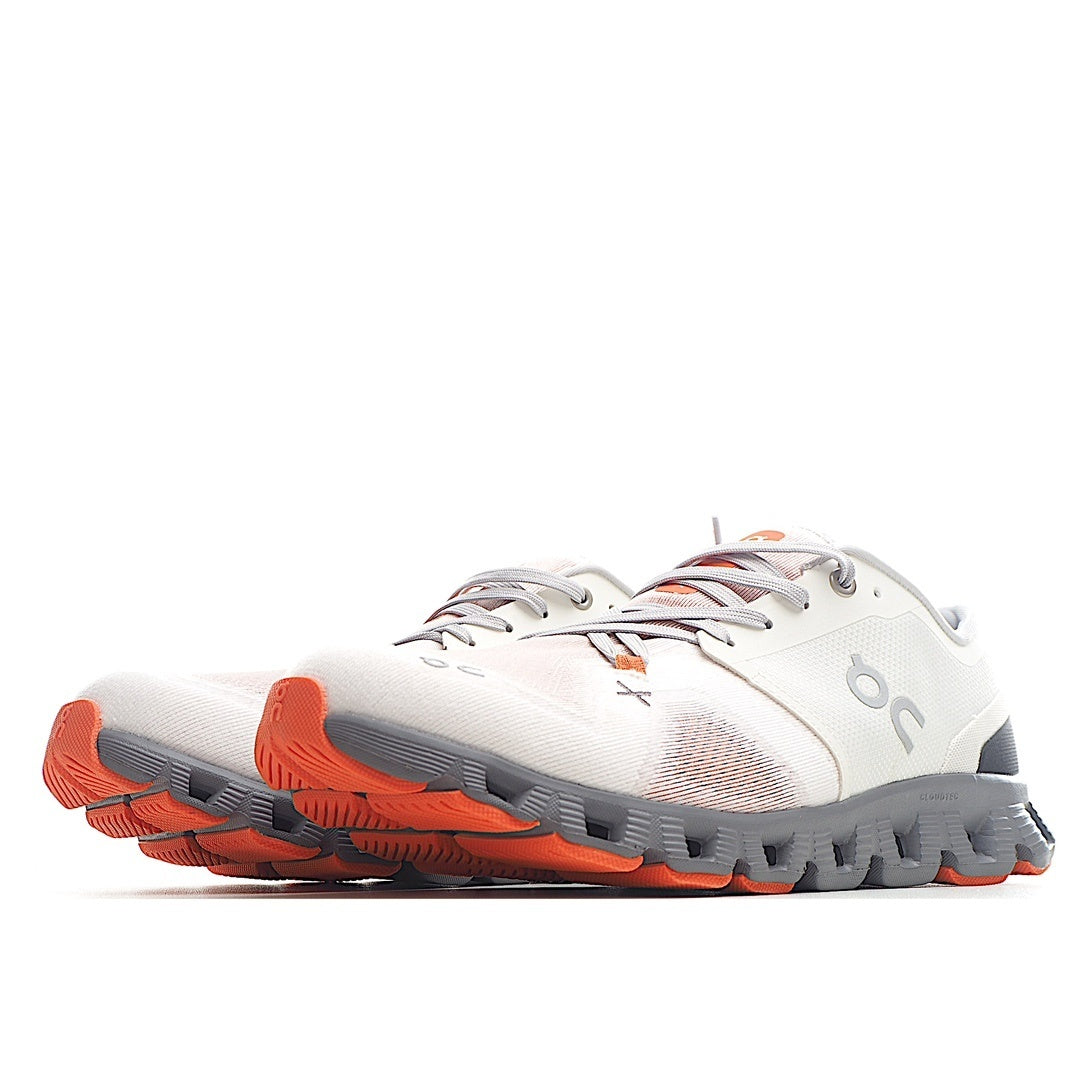 On Cloud X3 Running Shoes White-gray-orange