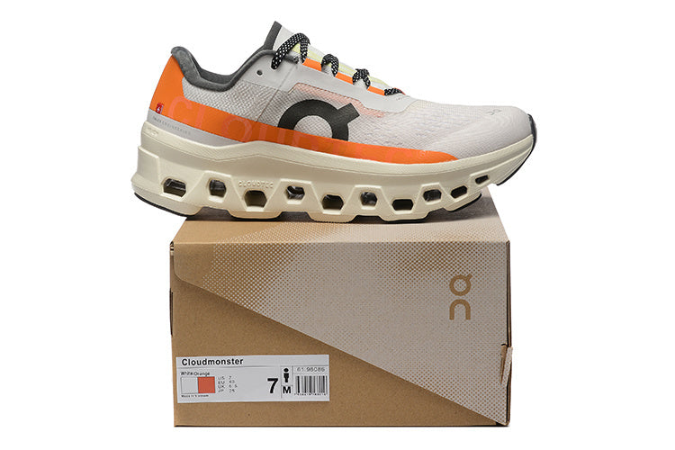 On Running Cloudmonster Sneakers White | Orange