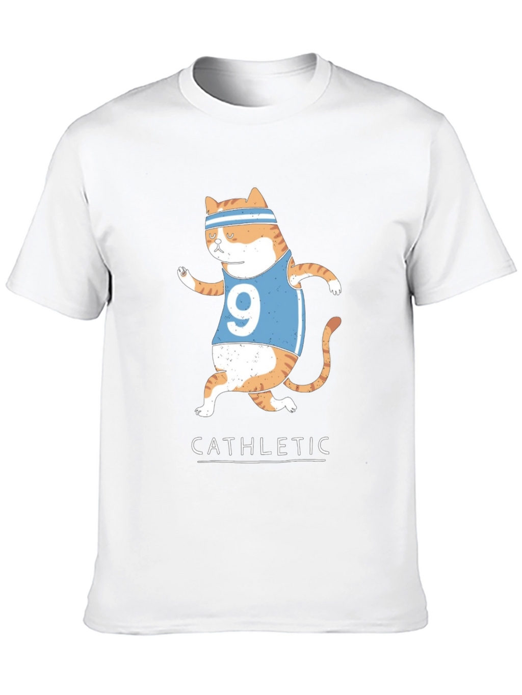 Cat-hletic T-Shirt: Humorous Cat Running Design