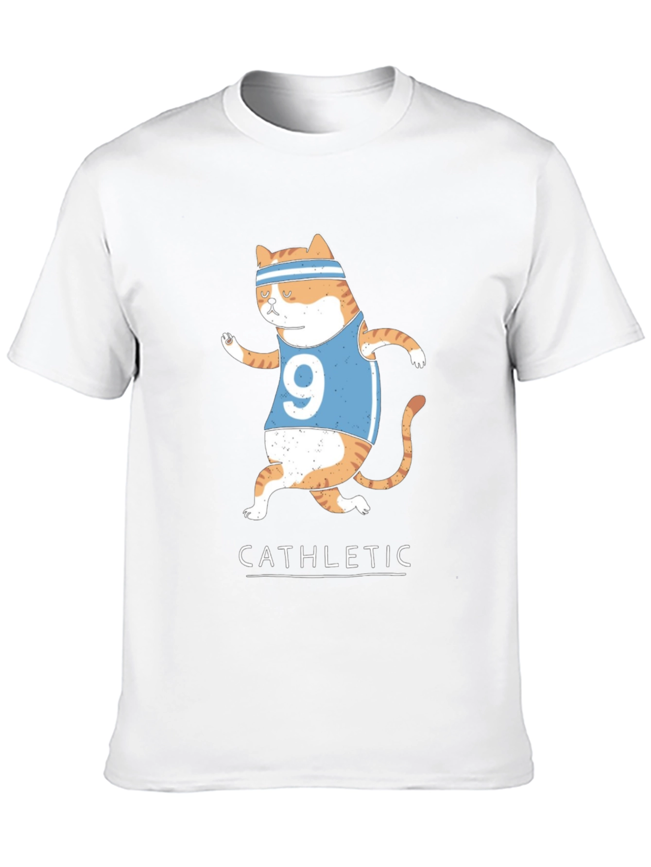Cat-hletic T-Shirt: Humorous Cat Running Design
