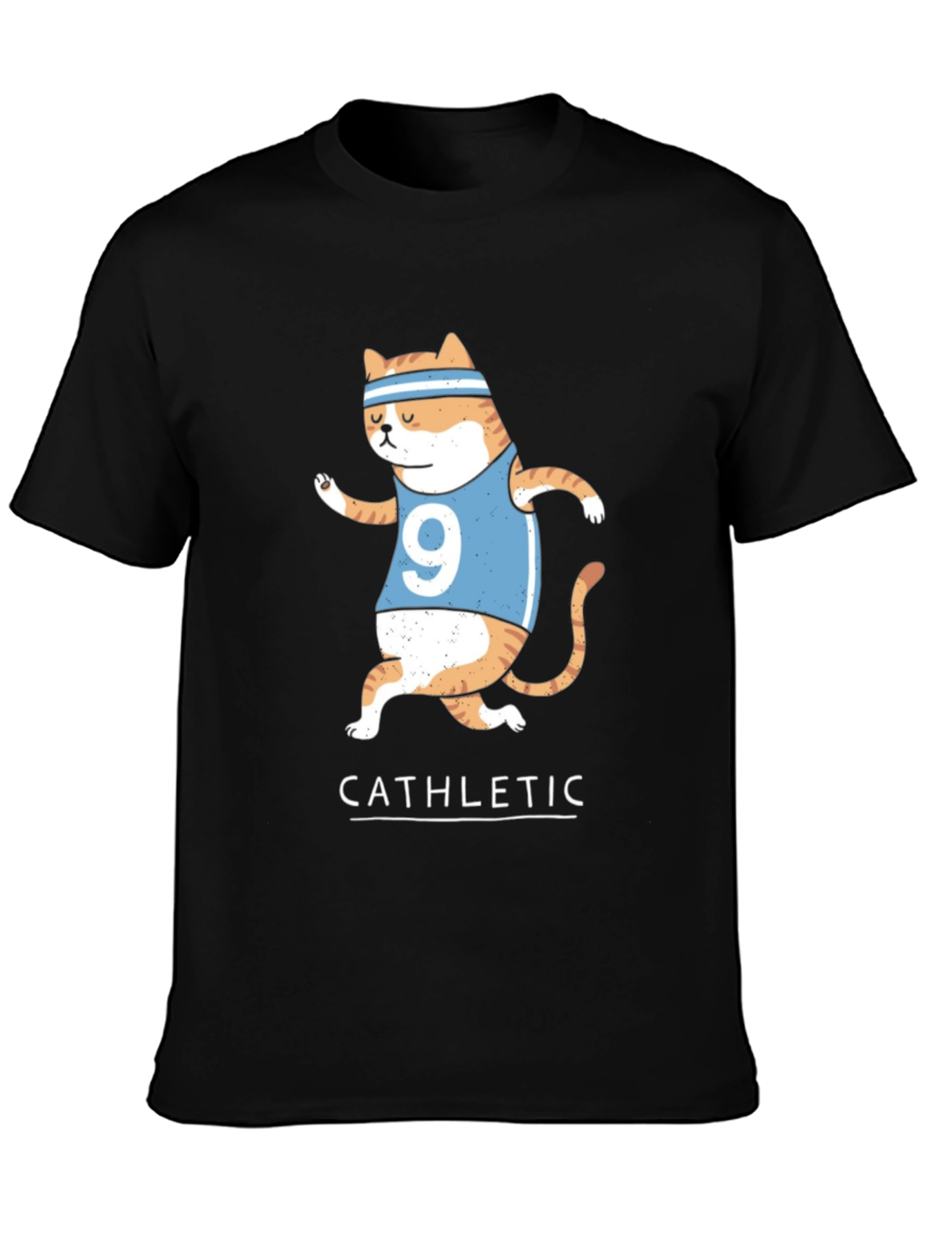 Cat-hletic T-Shirt: Humorous Cat Running Design