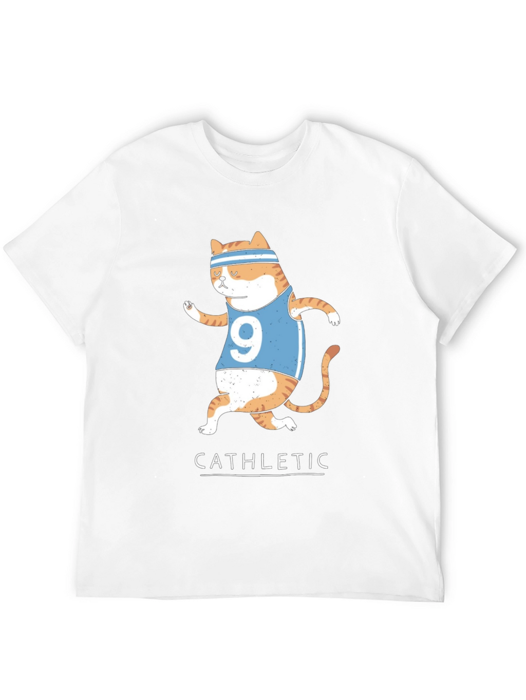 Cat-hletic T-Shirt: Humorous Cat Running Design