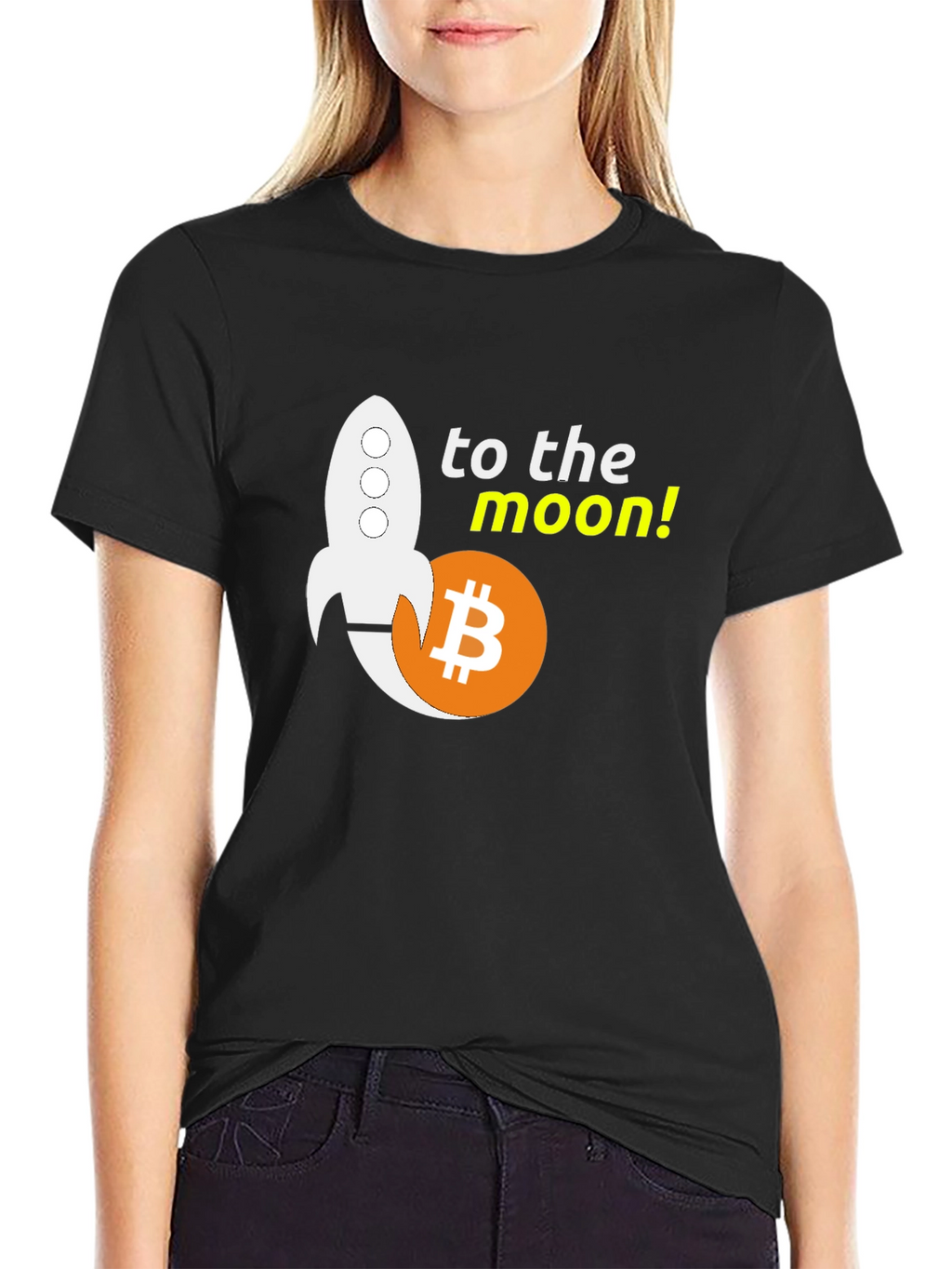Bitcoin To The Moon Graphic Tee