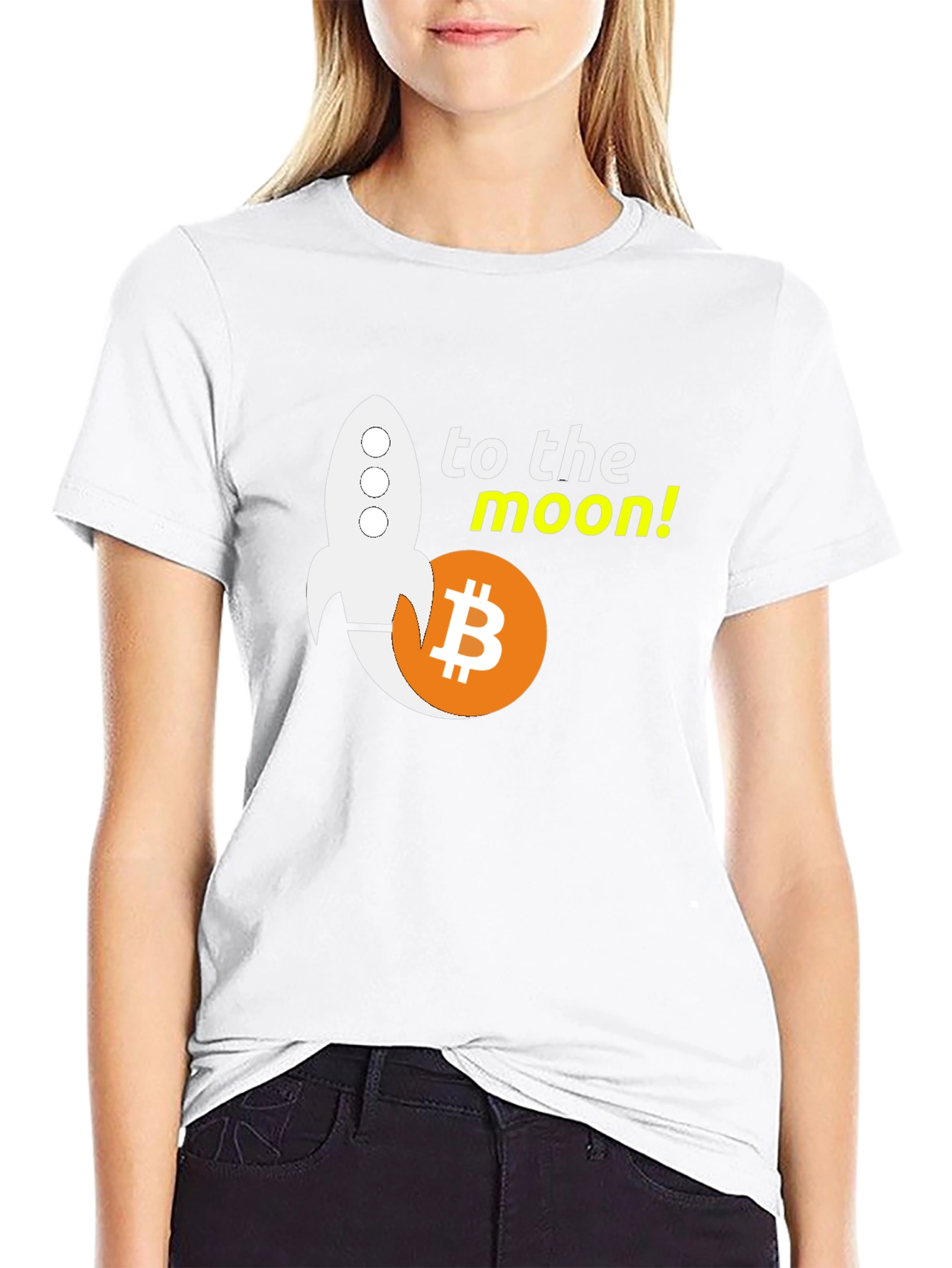 Bitcoin To The Moon Graphic Tee