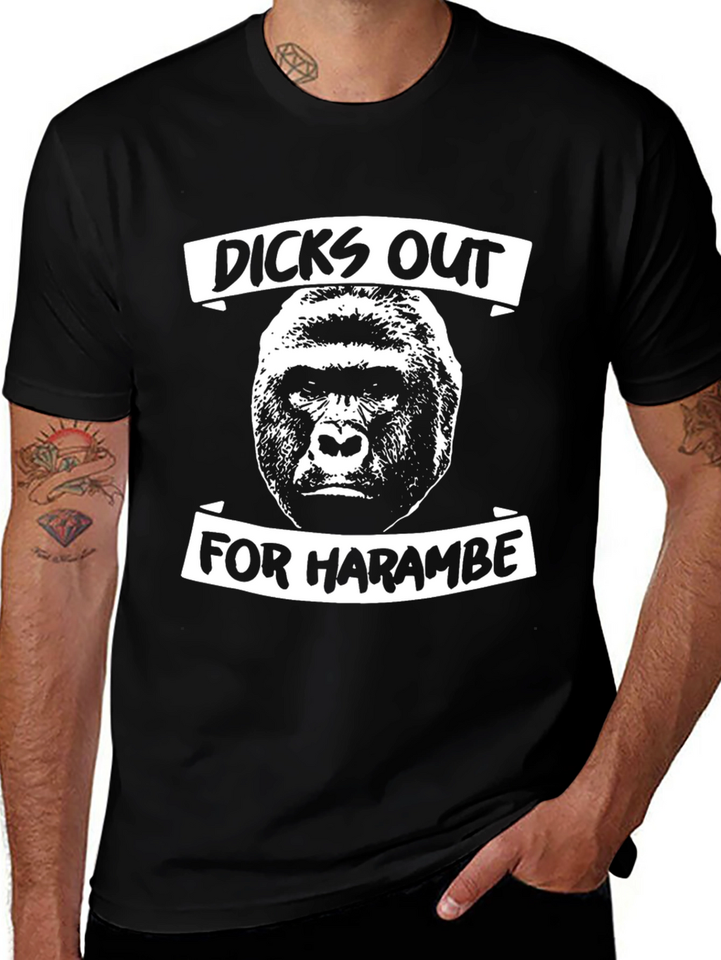 Dicks Out For Harambe Graphic T-Shirt