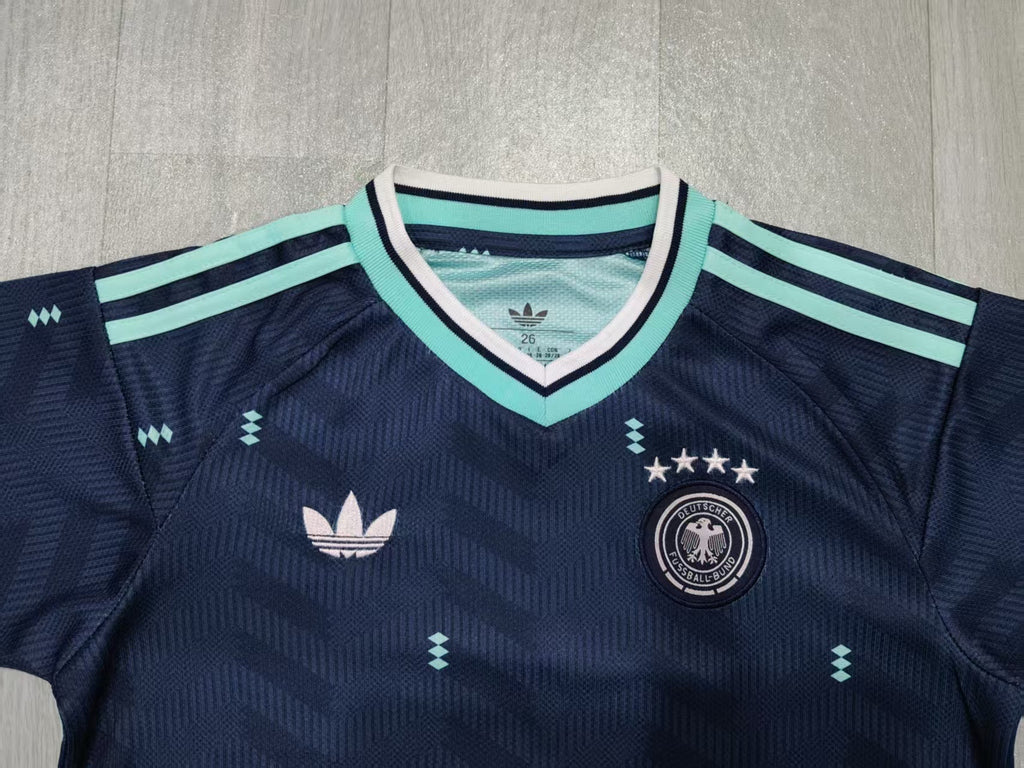 KIDS Germany 1990 World Cup Away Kit – Dark Navy/Mint Green