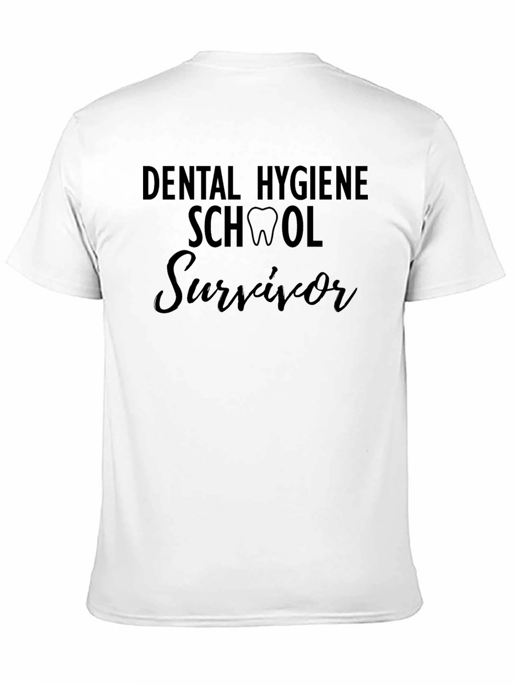 Dental Hygiene School Survivor Black T-Shirt