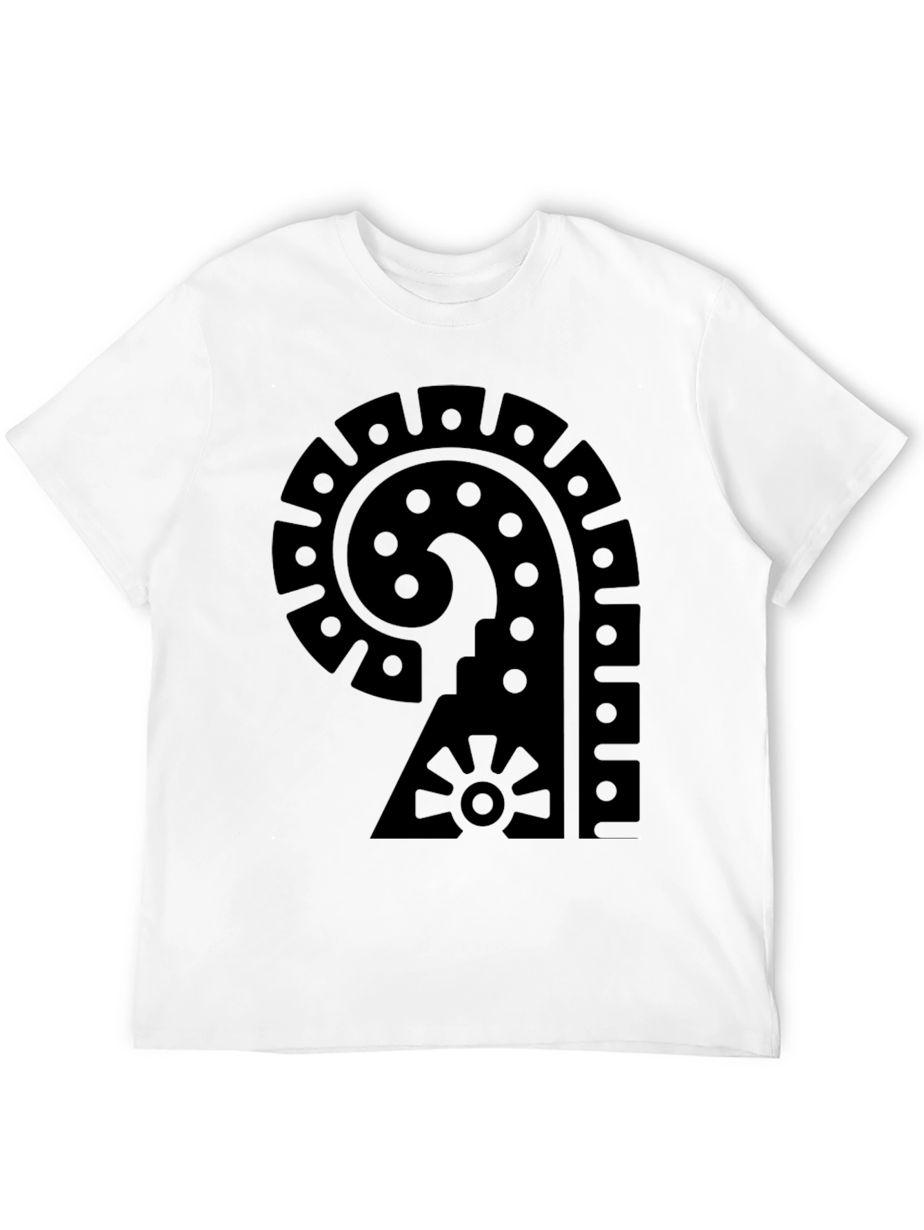 Aztec Symbol Graphic Black T-Shirt
