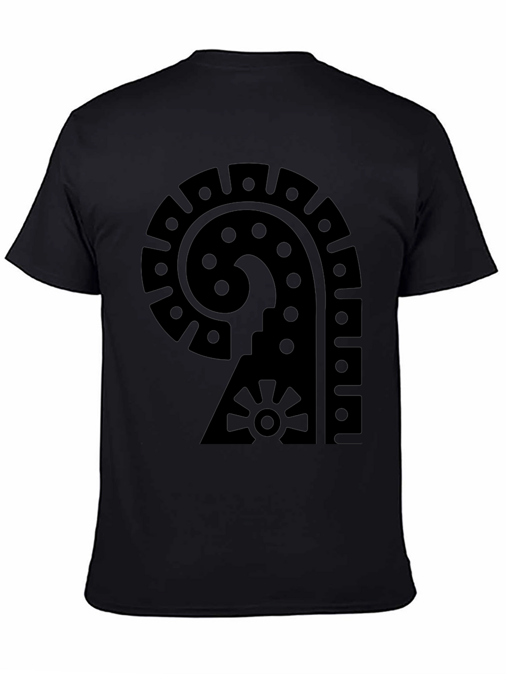 Aztec Symbol Graphic Black T-Shirt