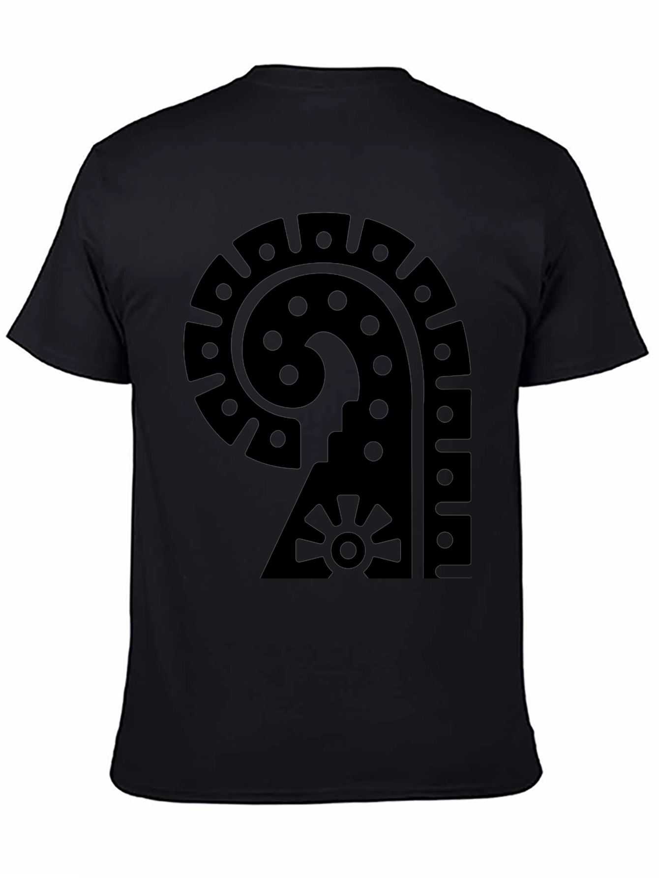Aztec Symbol Graphic Black T-Shirt