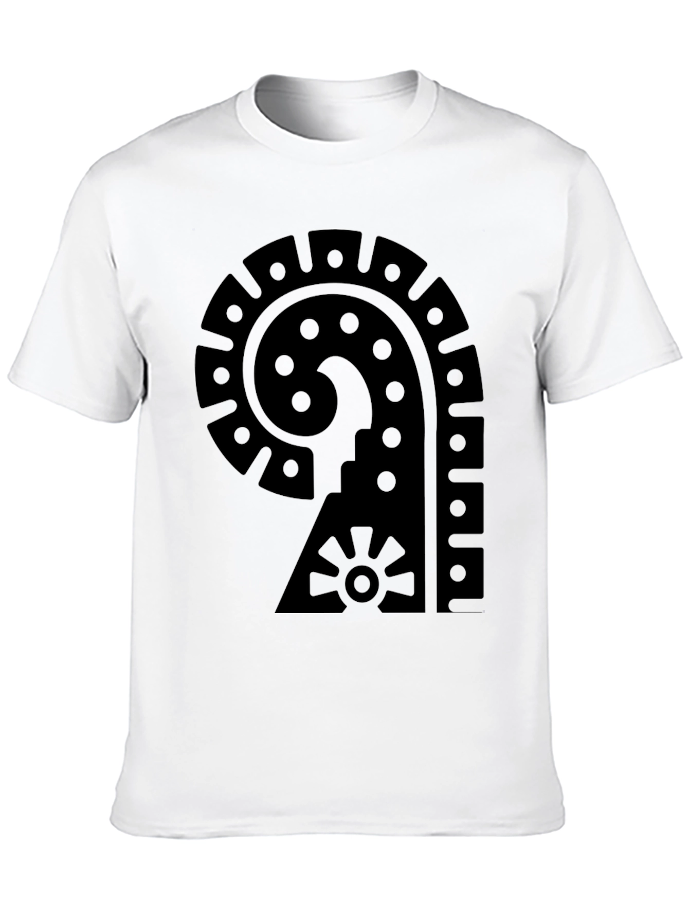 Aztec Symbol Graphic Black T-Shirt