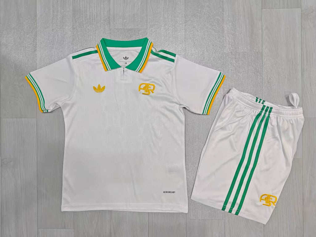 KIDS  AS Roma Retro Second Away Jersey & Shorts Set