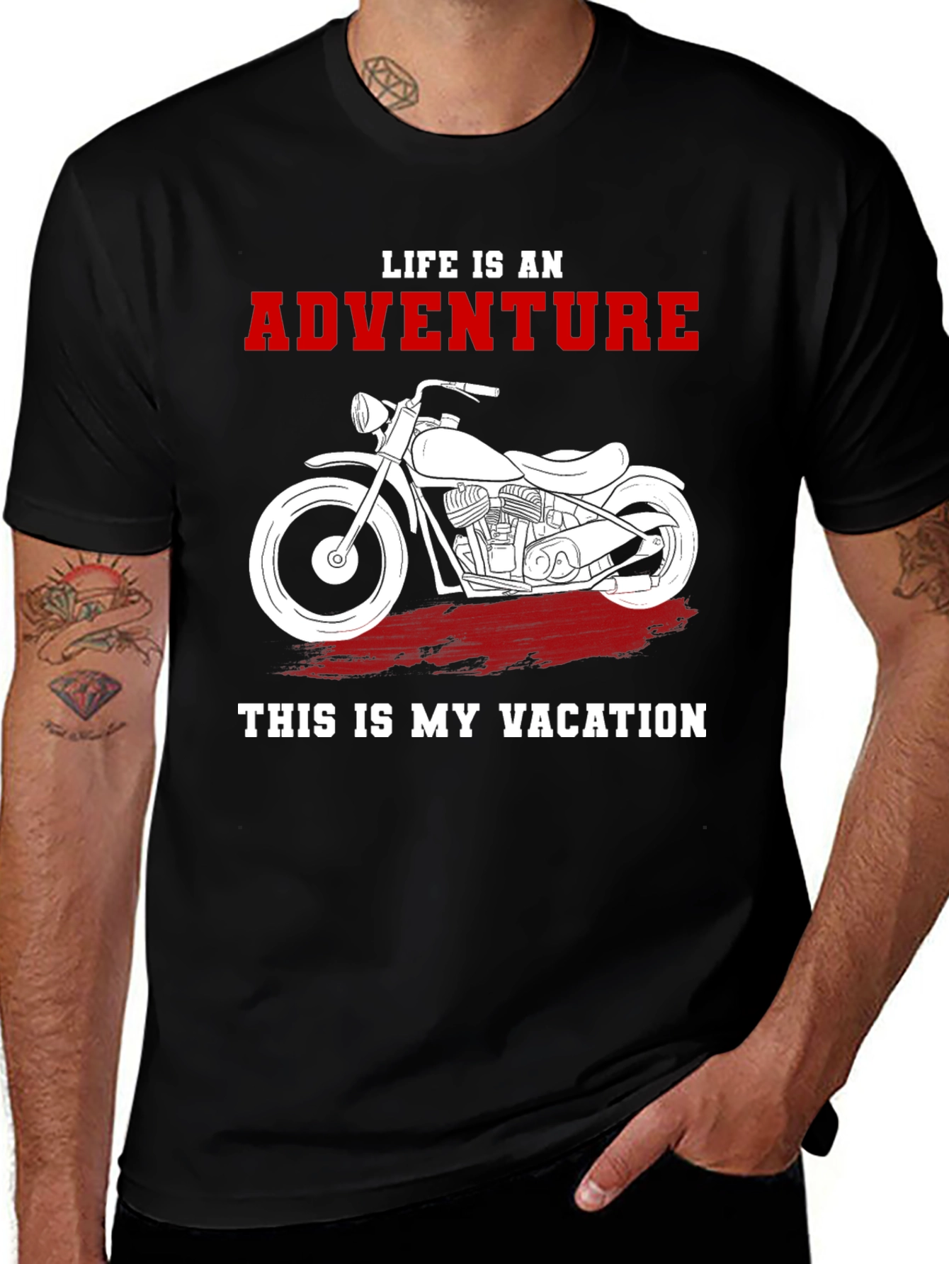 Adventure Motorcycle Vacation T-Shirt