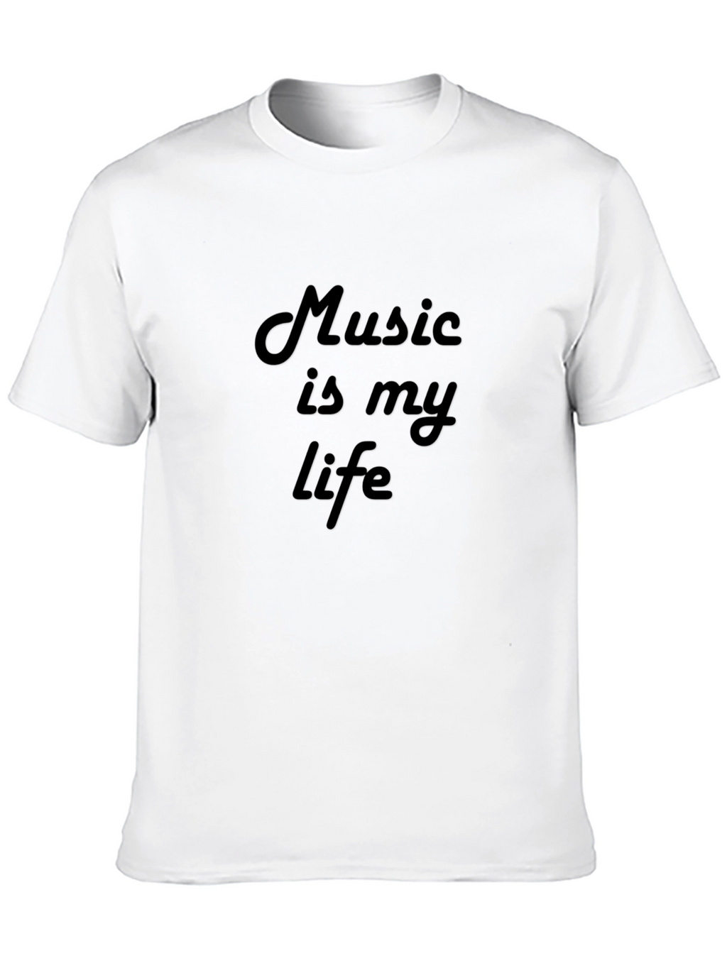 Music Is My Life Black T-Shirt