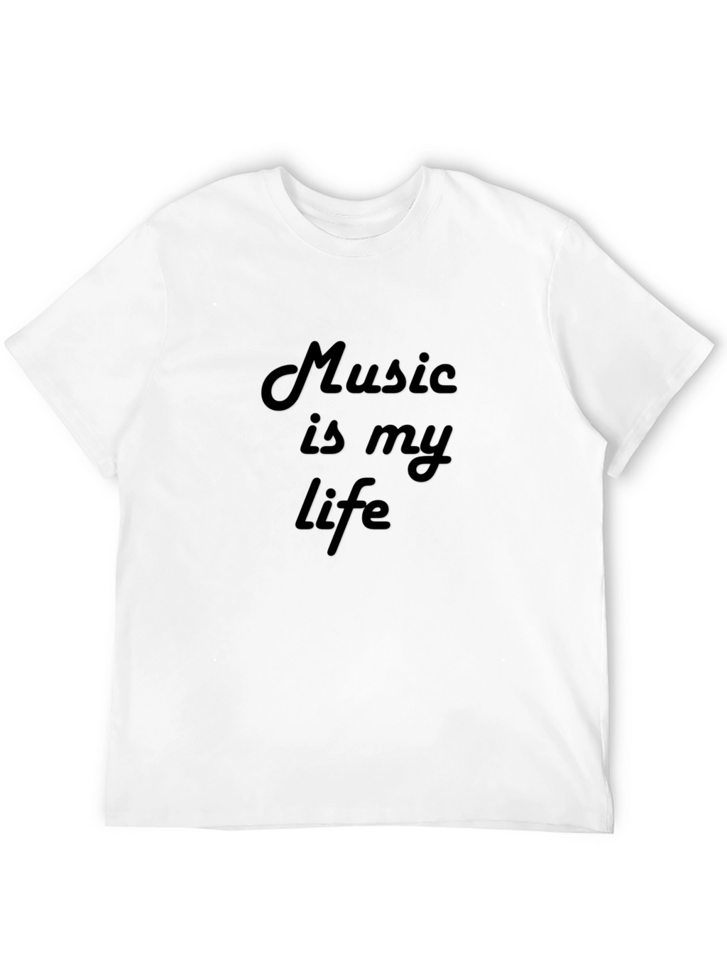 Music Is My Life Black T-Shirt