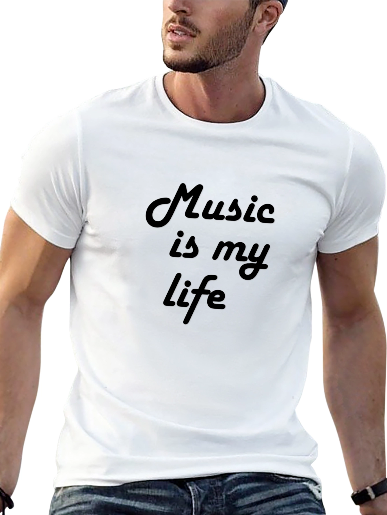 Music Is My Life Black T-Shirt