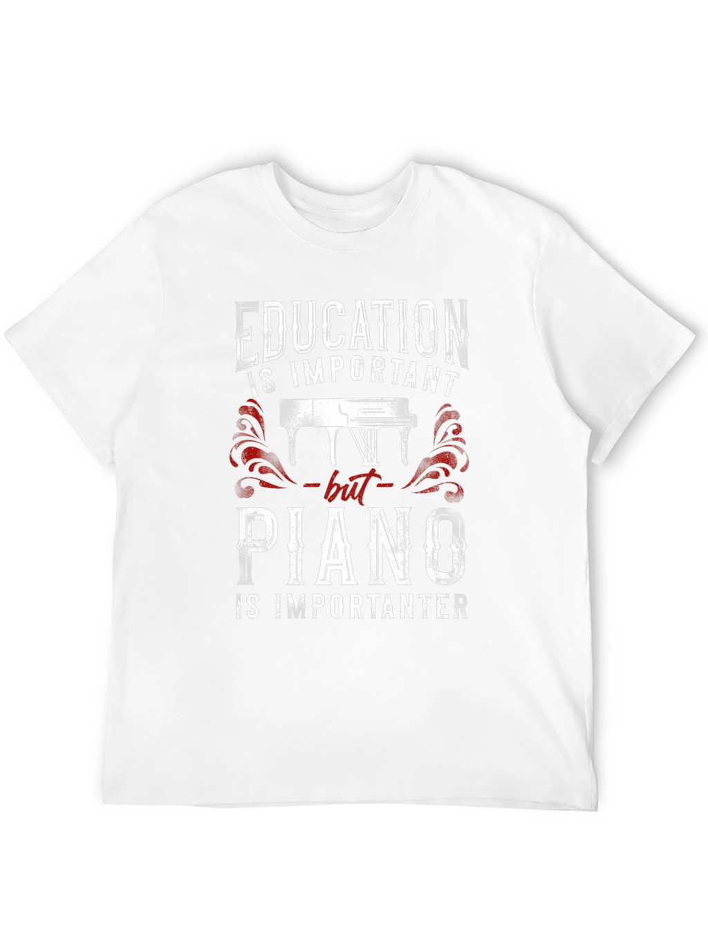 Education vs Piano T-Shirt