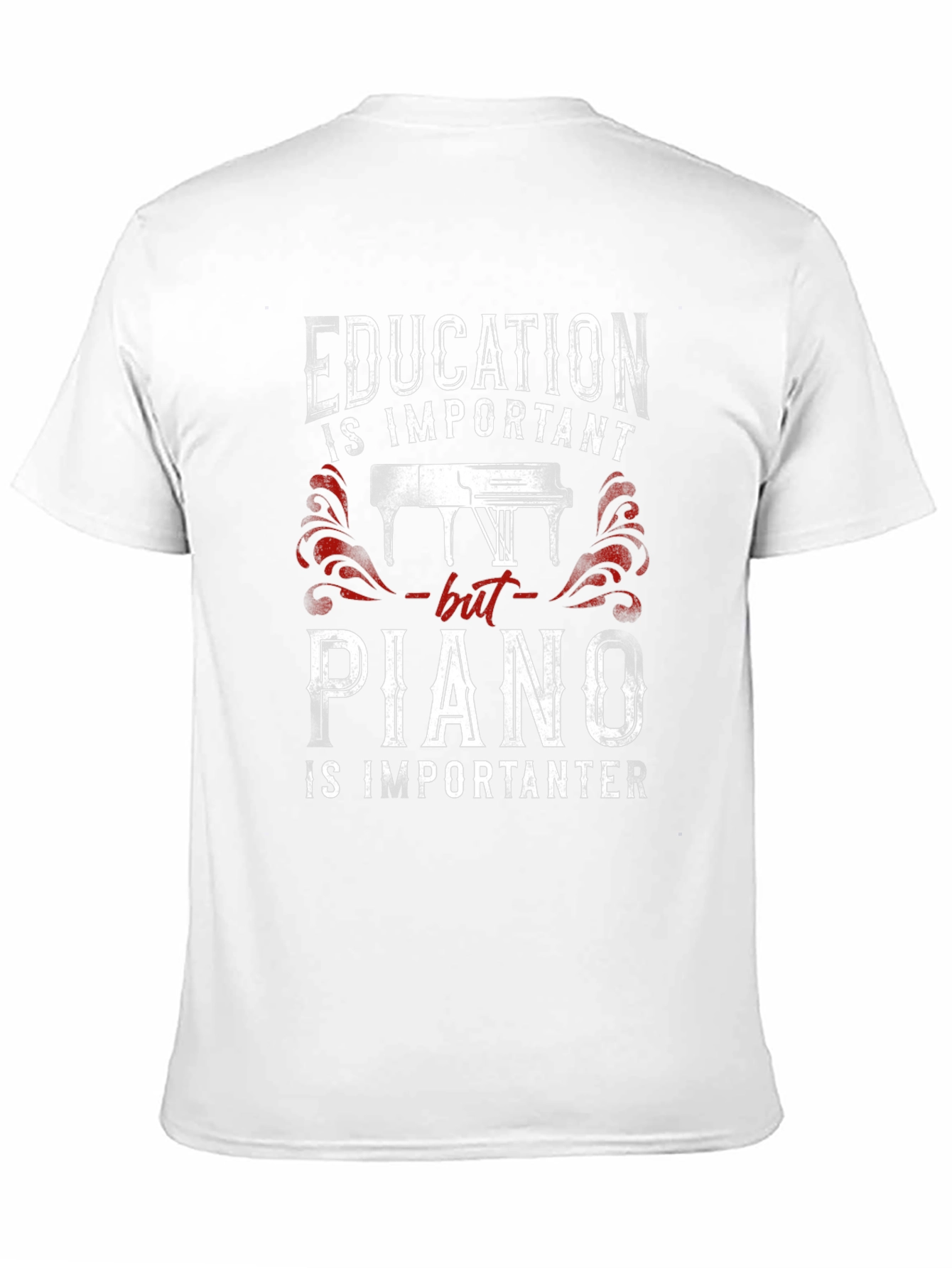 Education vs Piano T-Shirt