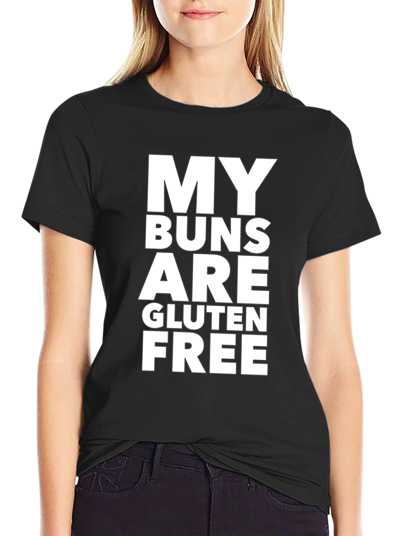 Gluten Free Buns Graphic Tee - Funny T-Shirt