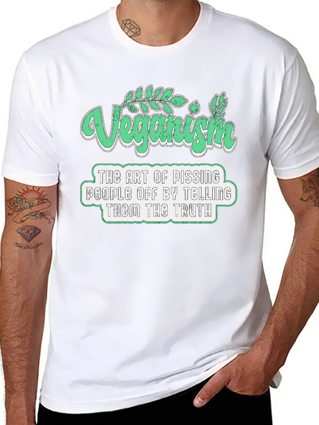 Veganism Art T-Shirt - Pissing People Off