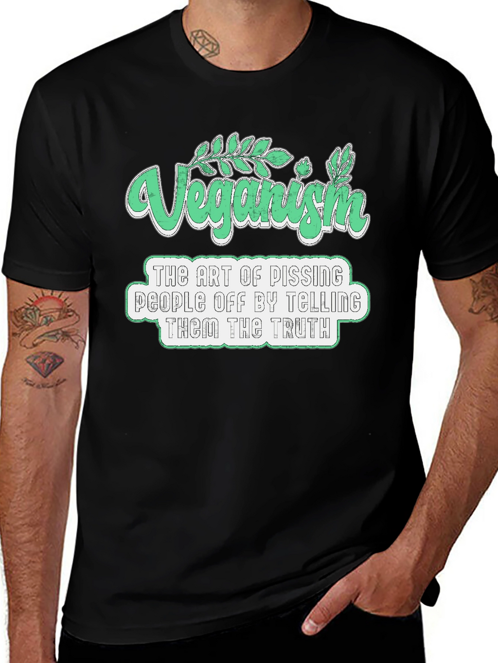 Veganism Art T-Shirt - Pissing People Off