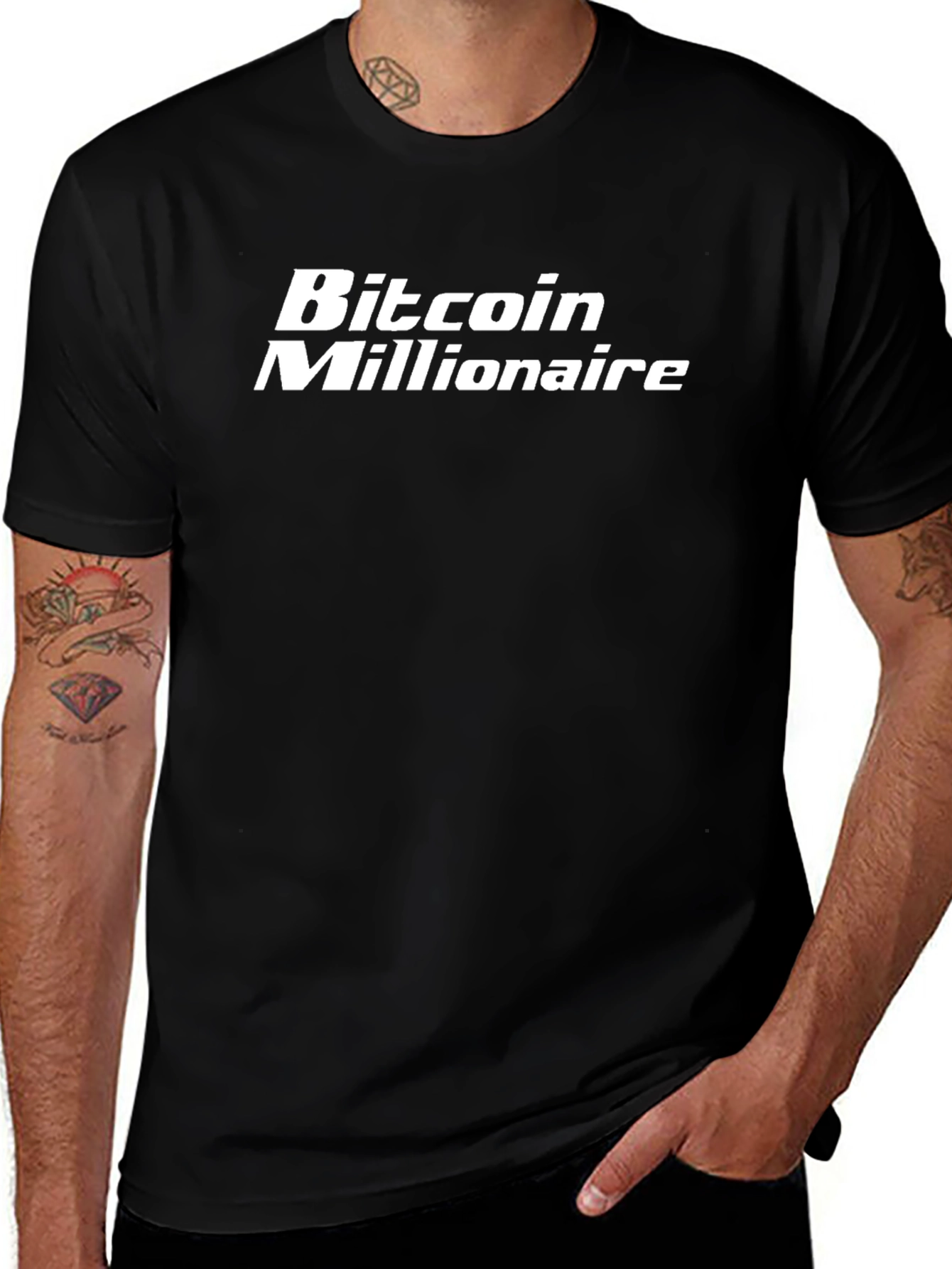 Bitcoin Millionaire Black T-Shirt