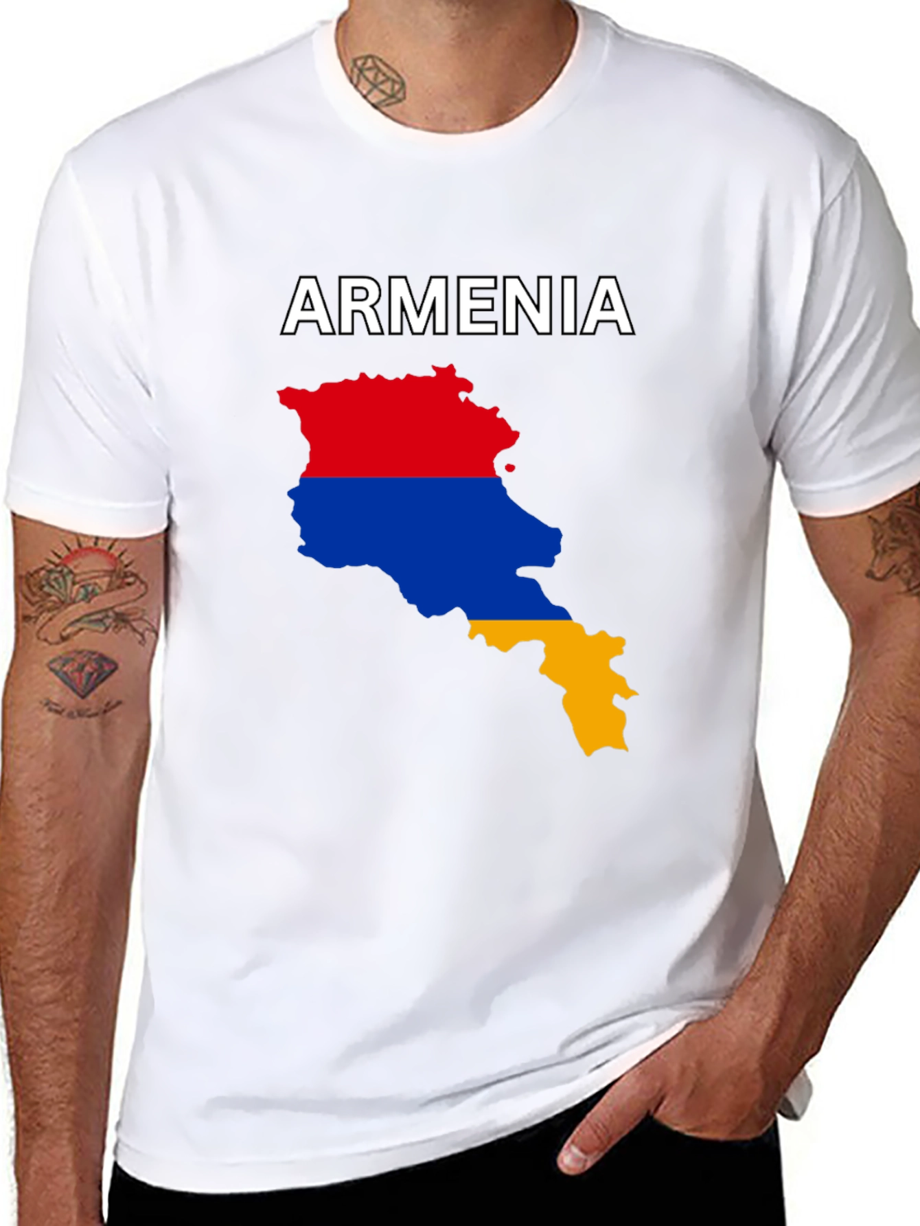 Armenia Flag Map T-Shirt - Show Your Pride!